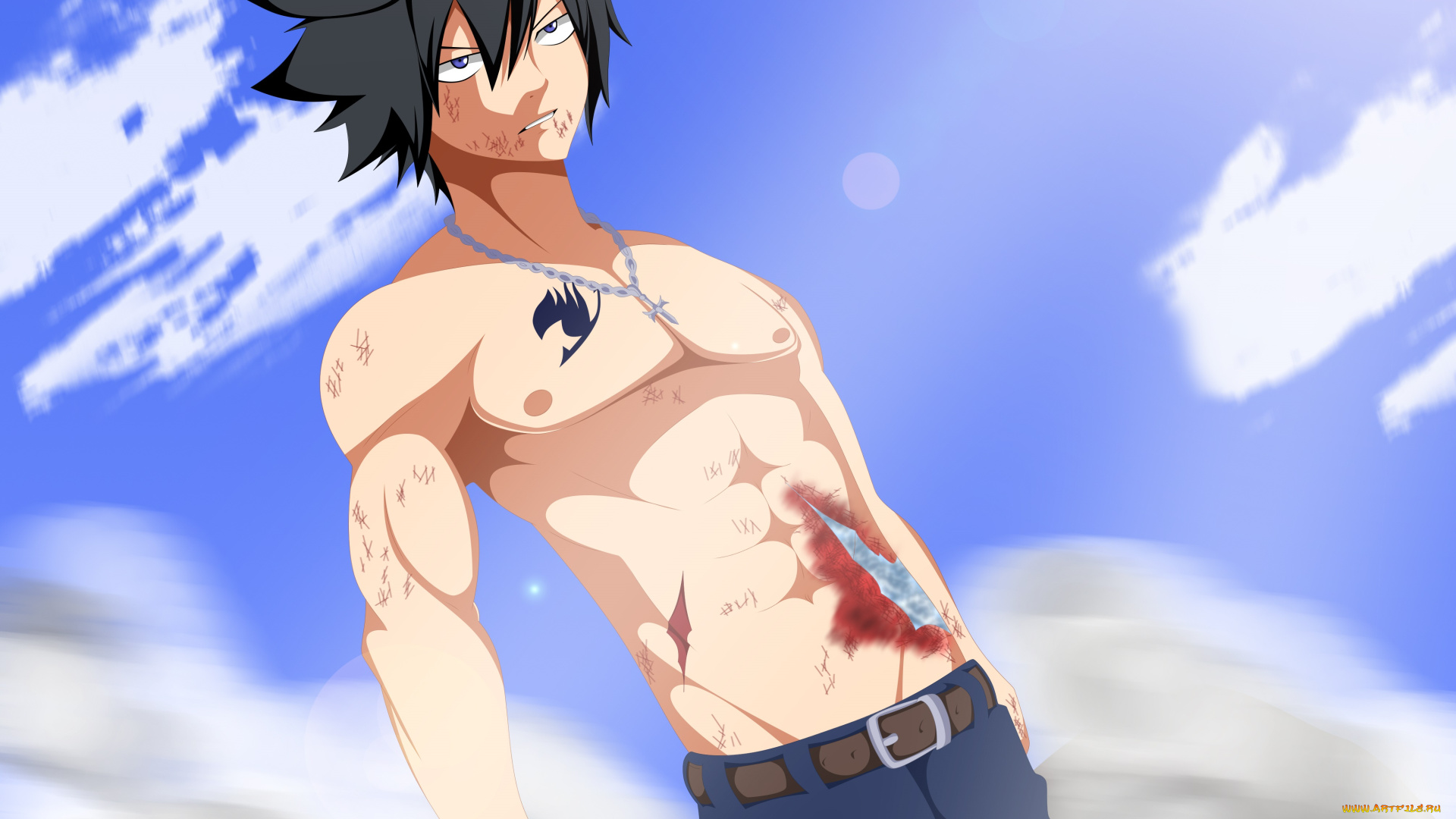 аниме, fairy, tail, хвост, феи