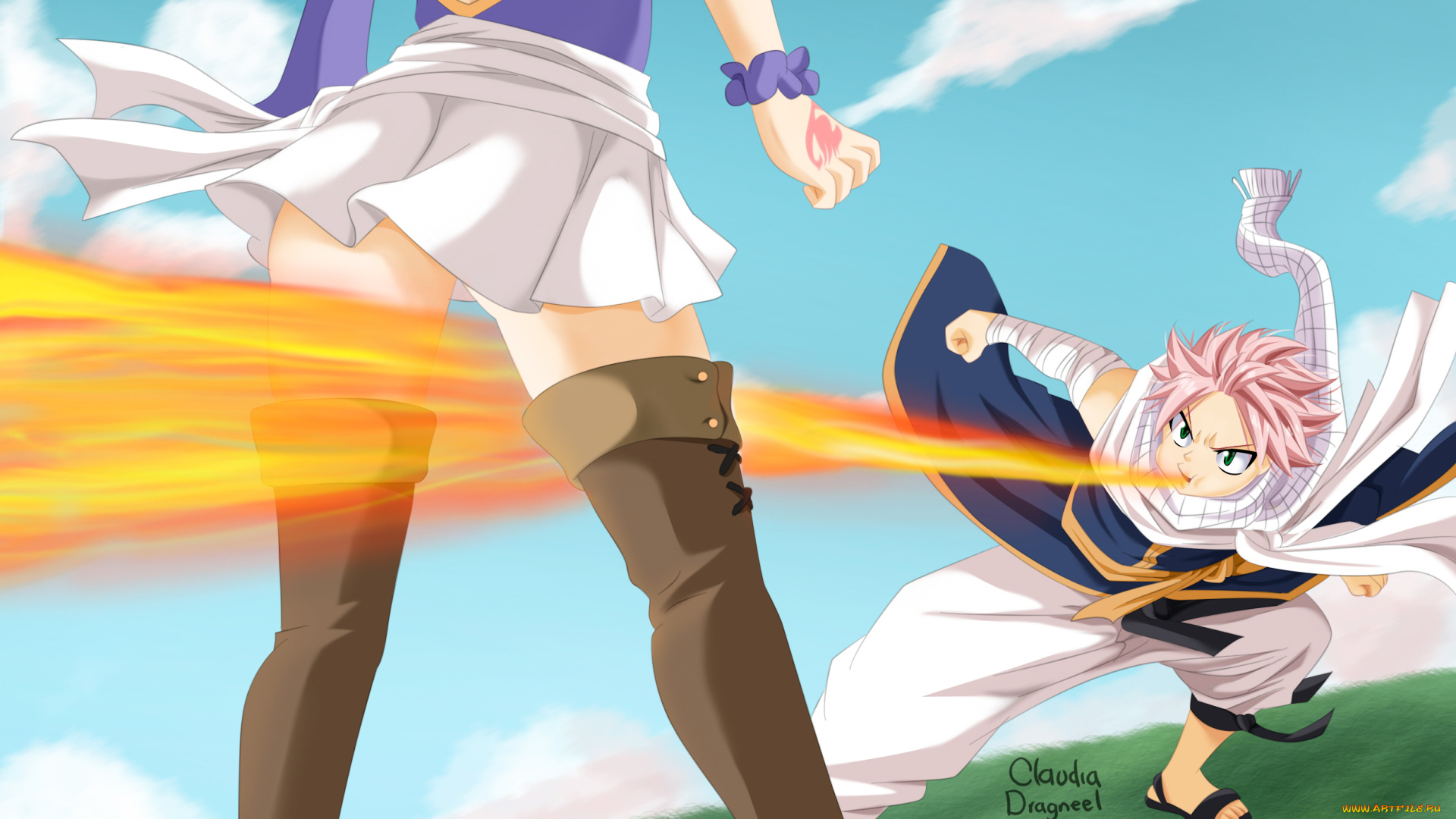 аниме, fairy, tail, хвост, феи