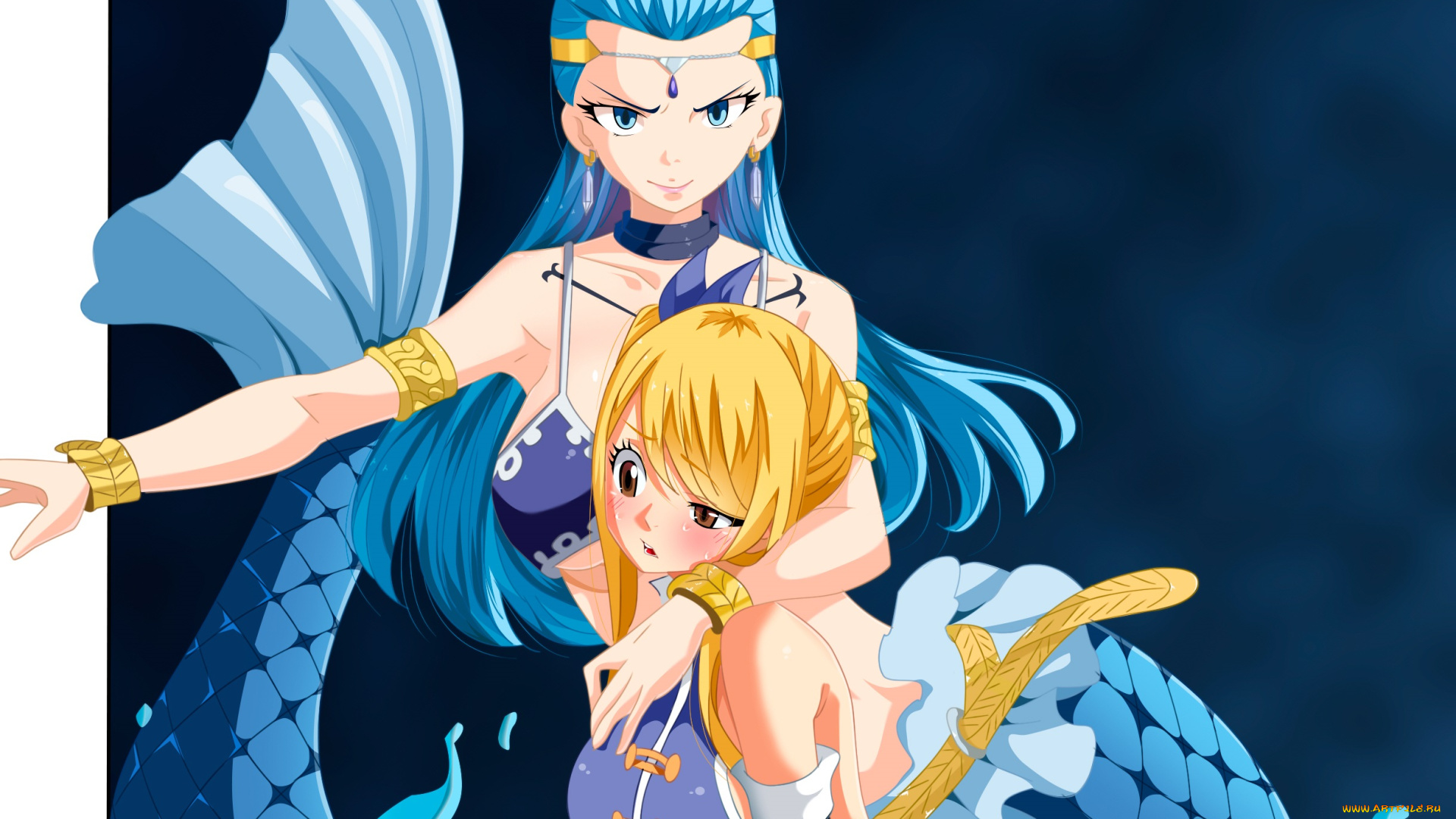 аниме, fairy, tail, водолей, люси