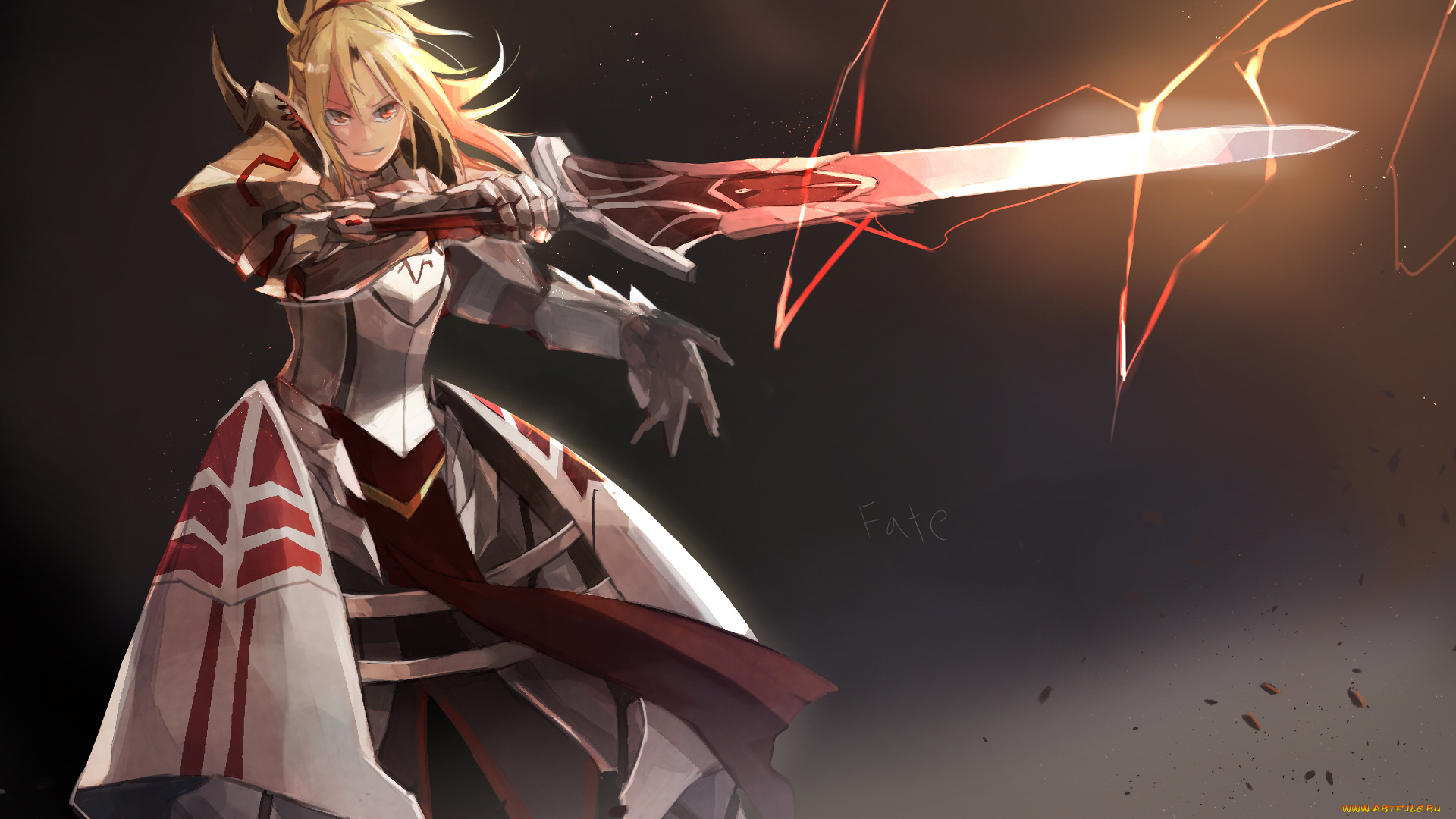 аниме, fate, stay, night, девушка