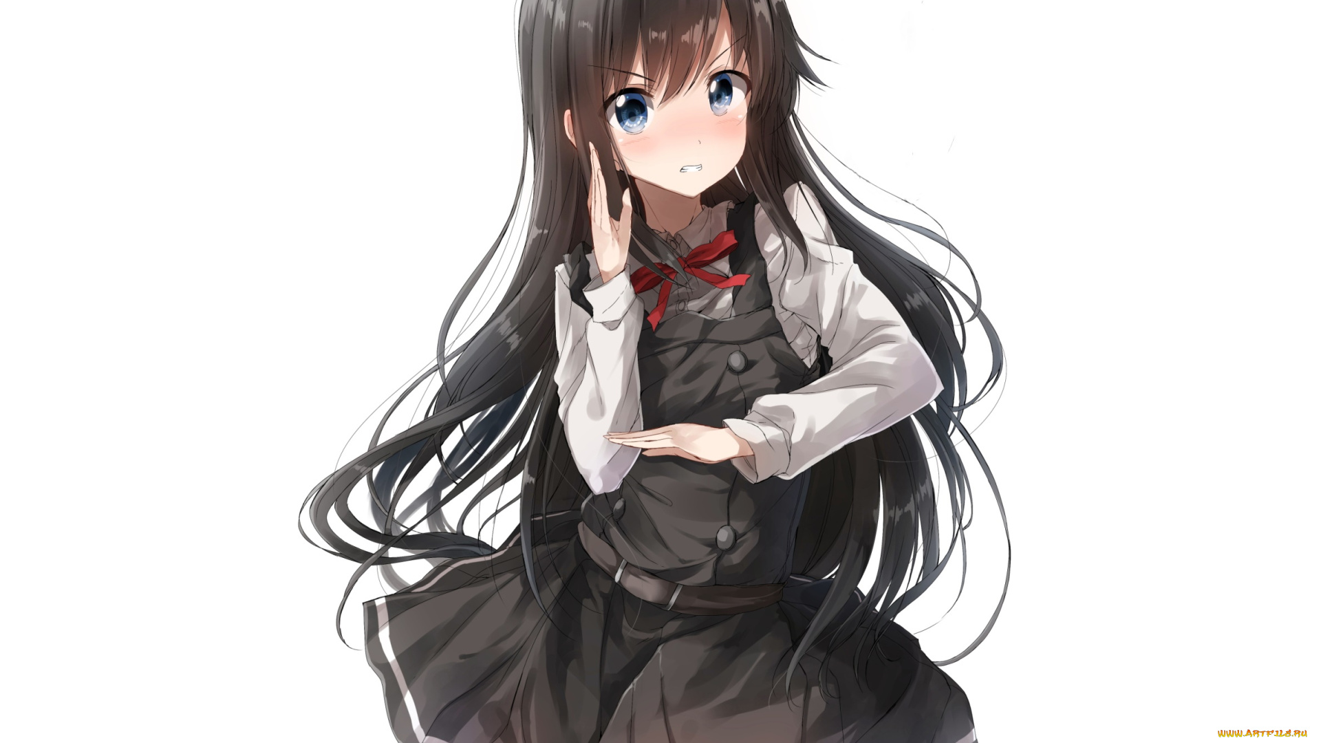 аниме, kantai, collection, взгляд, фон, девушка