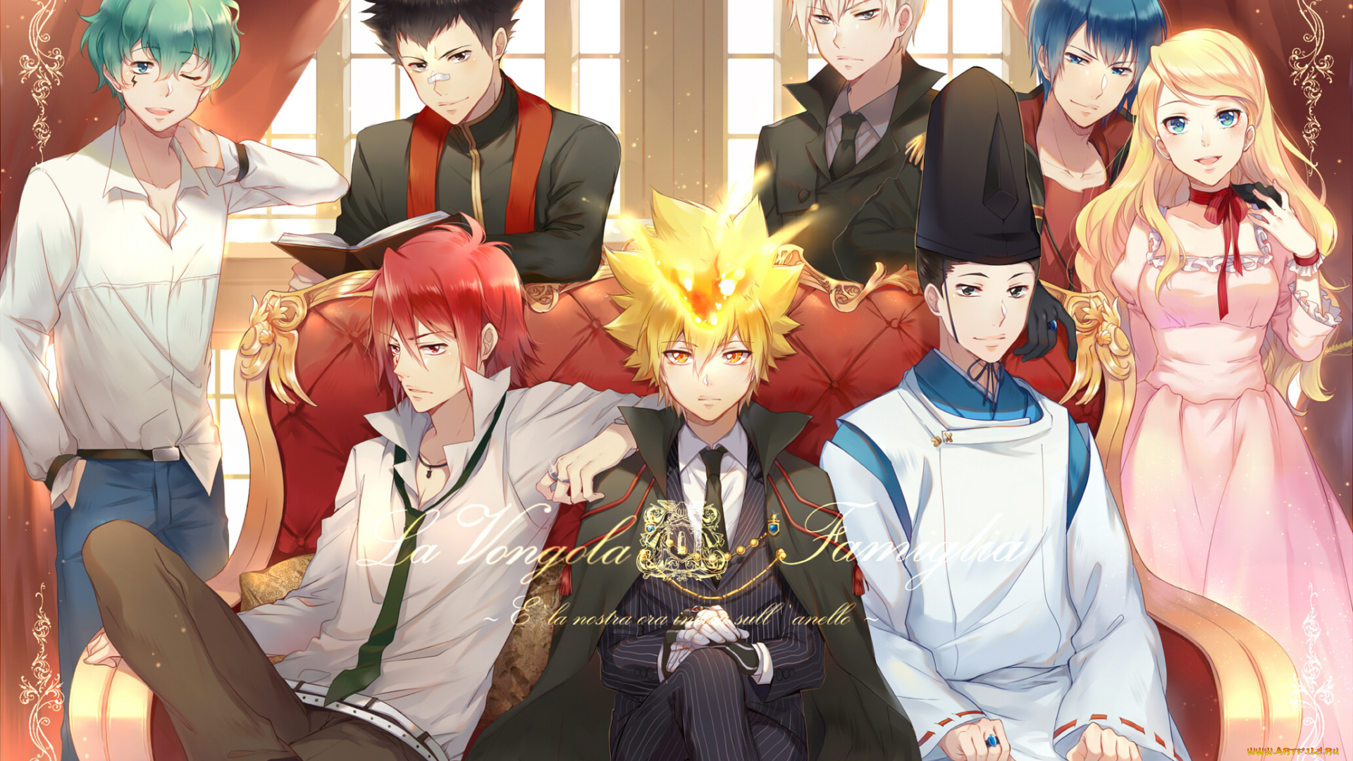 аниме, katekyo, hitman, reborn, учитель, мафиози, реборн