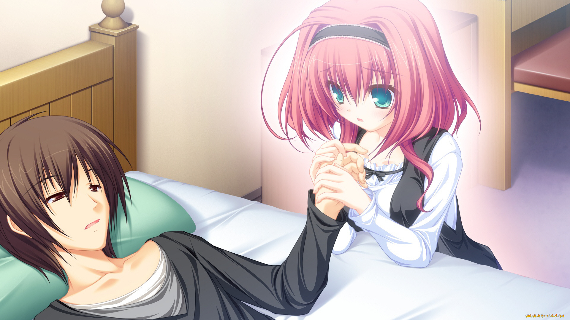 аниме, lunaris, filia, двое