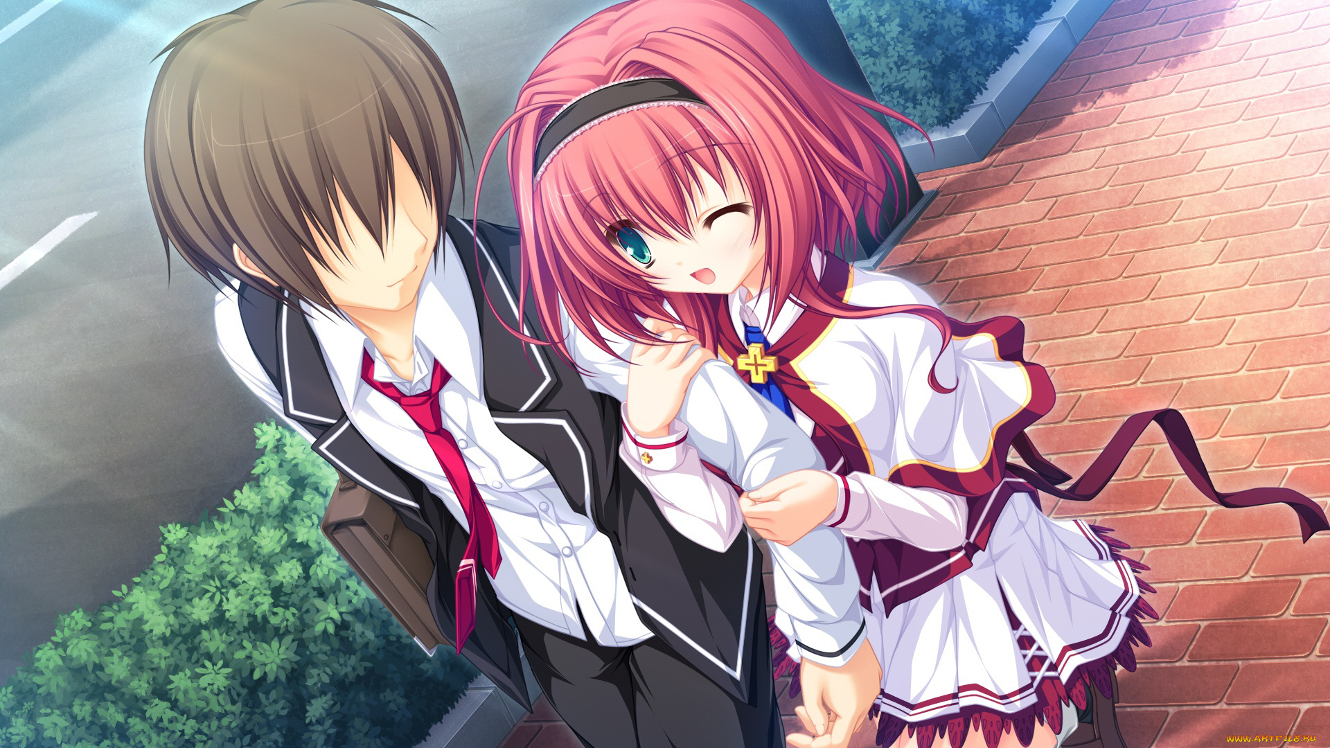 аниме, lunaris, filia, двое