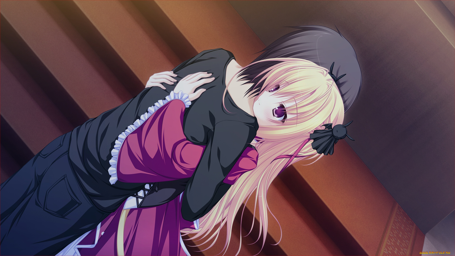 аниме, lunaris, filia, двое