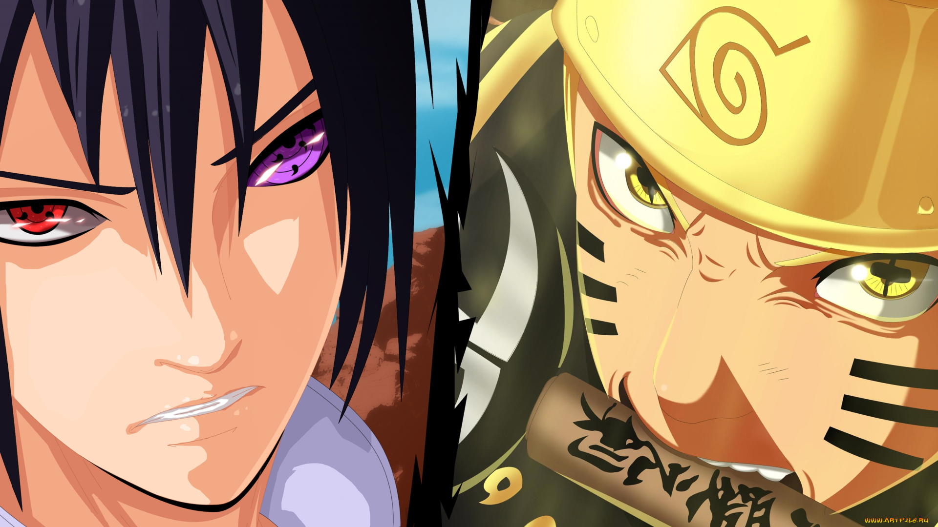 аниме, naruto, саске, наруто