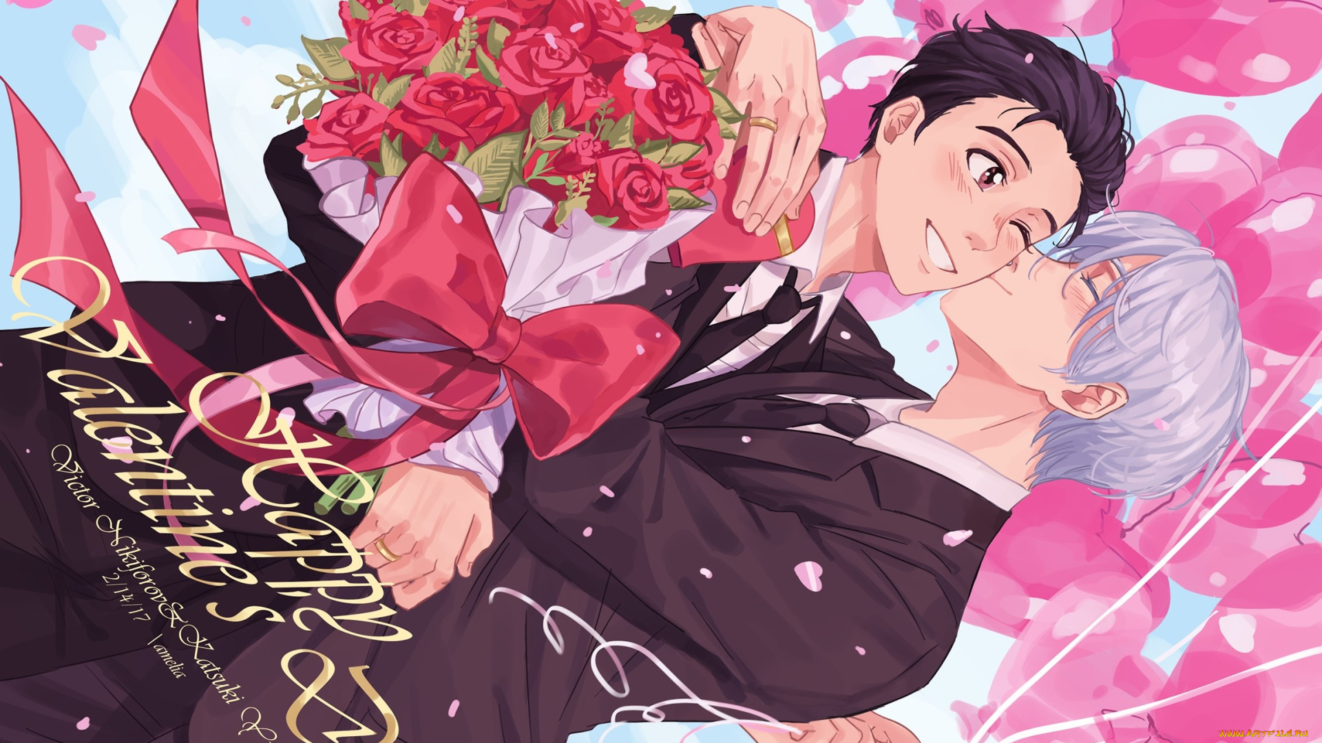 аниме, yuri, on, ice, парни