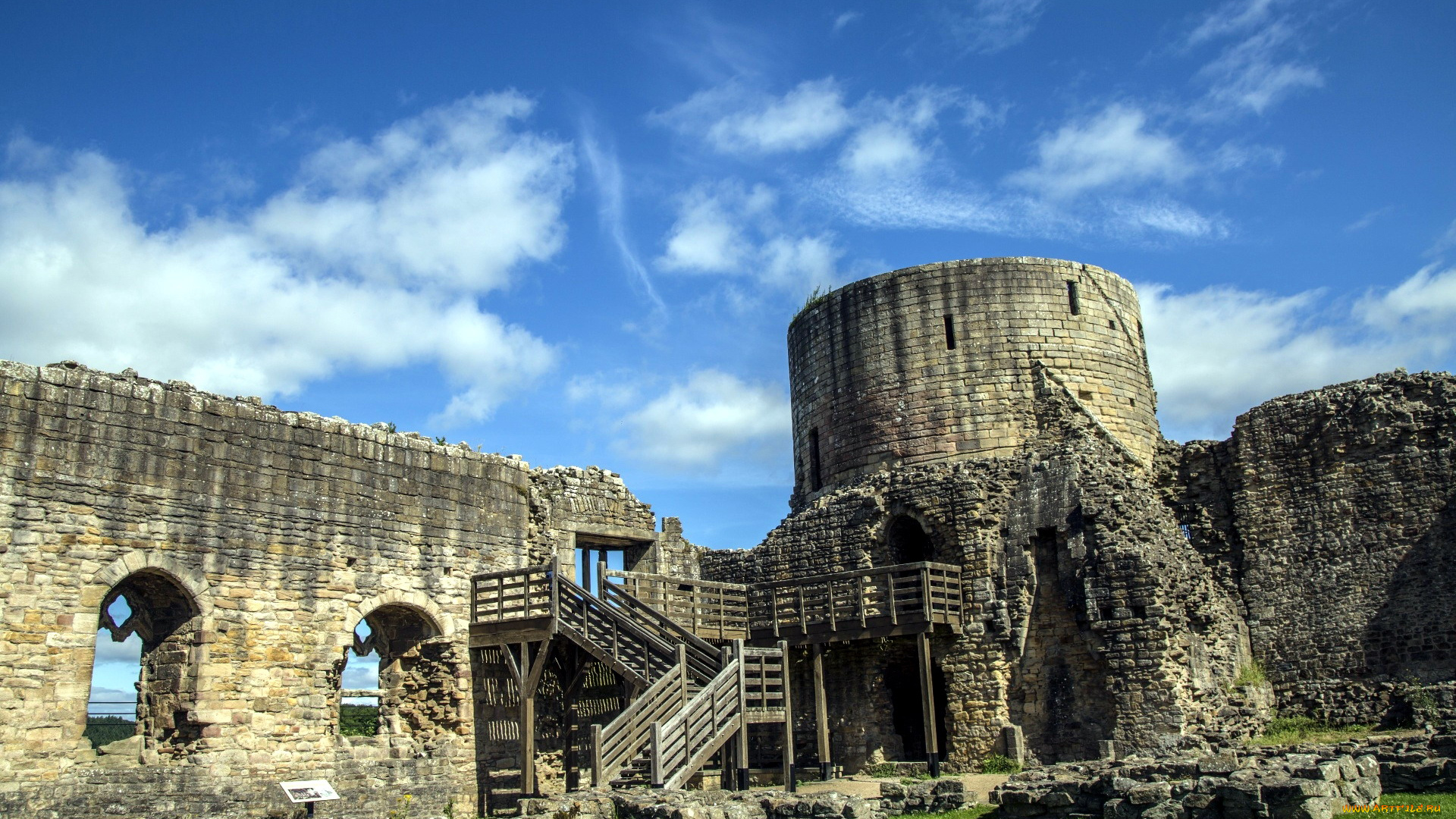 barnard, castle, ruins, in, england, разное, развалины, , руины, , металлолом, barnard, castle, ruins, in, england