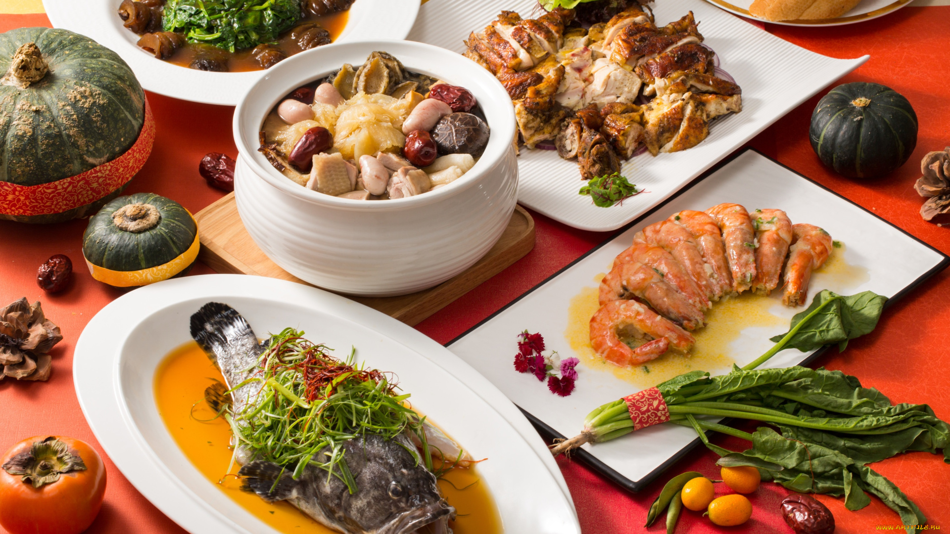 еда, рыба, , морепродукты, , суши, , роллы, ассорти, креветки, овощи, тыква, суп