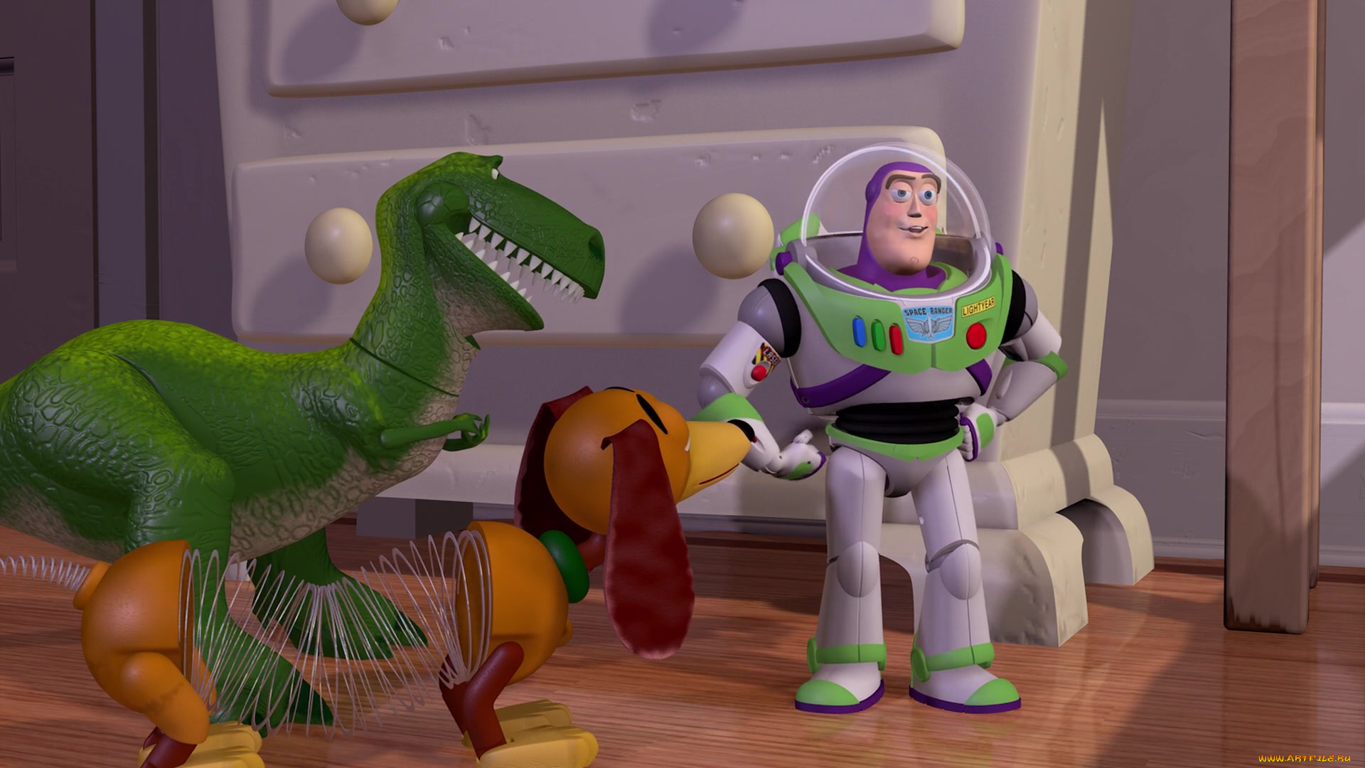 мультфильмы, toy, story, динозавр, собака, космонавт, игрушки