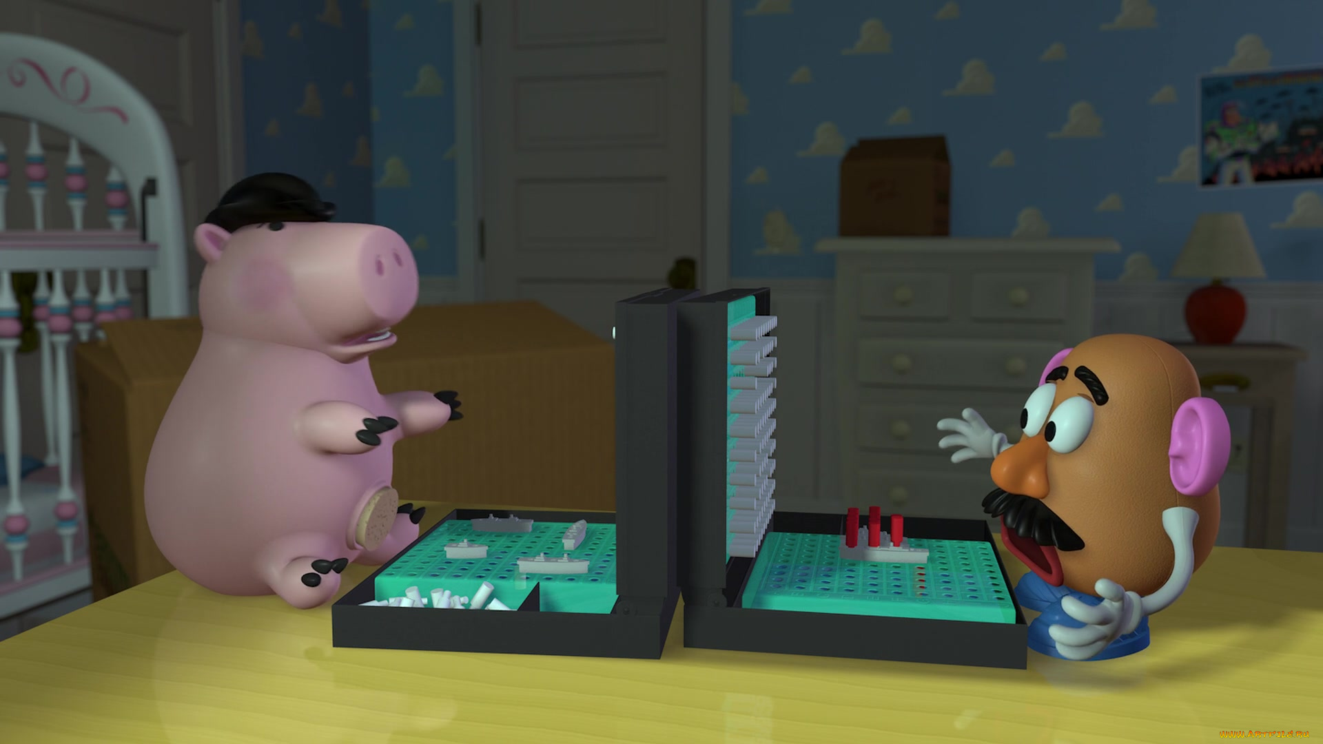 мультфильмы, toy, story, комод, игра, поросенок, игрушки