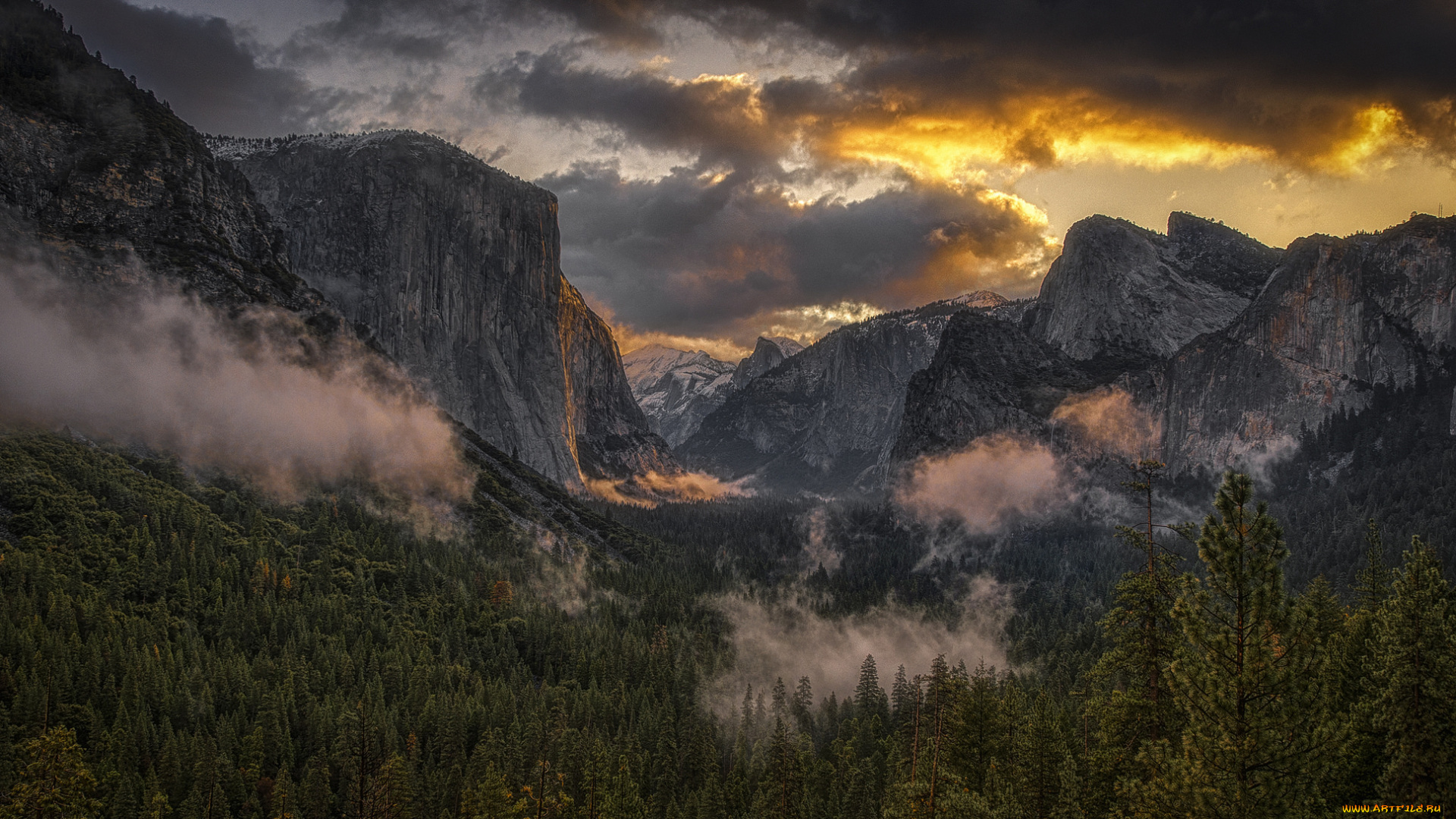 природа, горы, простор