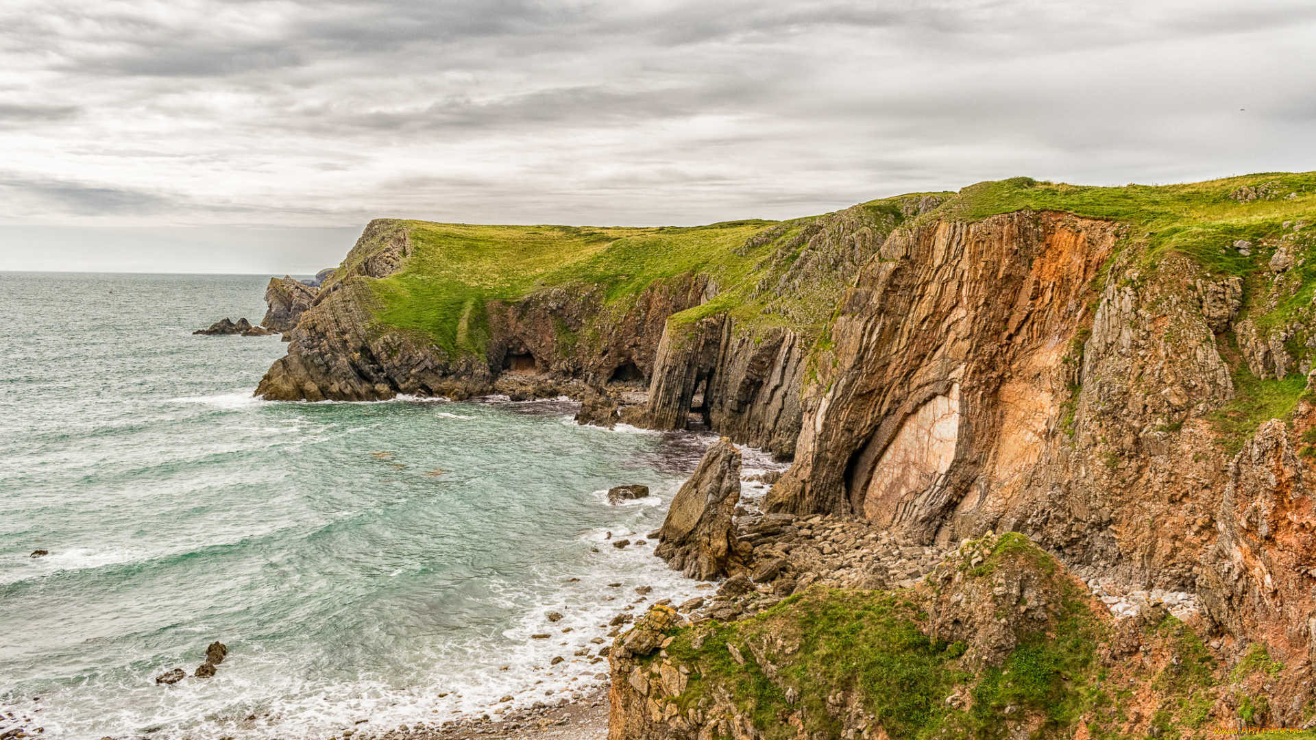 природа, побережье, простор