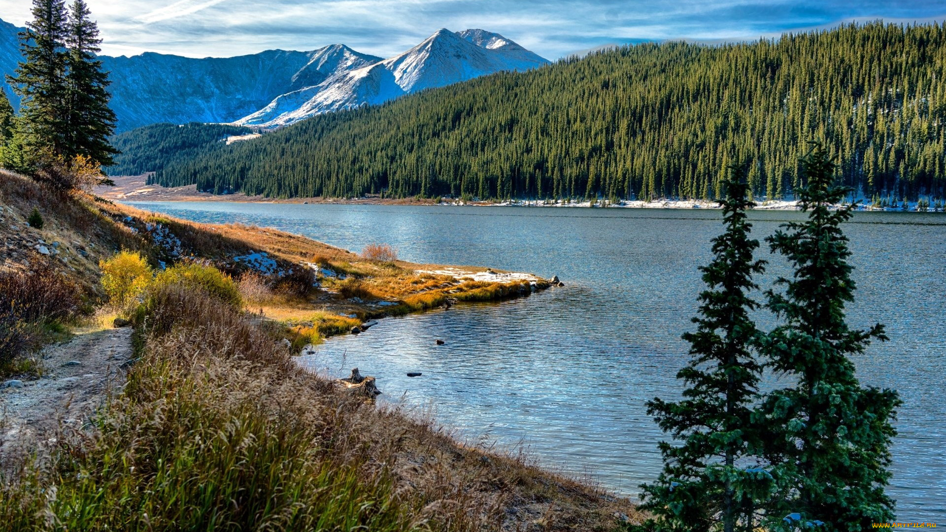 природа, реки, озера, лес, река, тропинка, горы