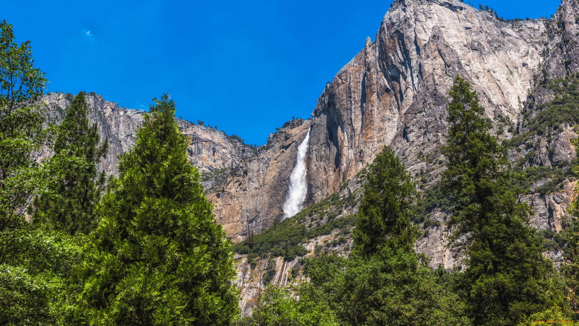 природа, водопады, простор