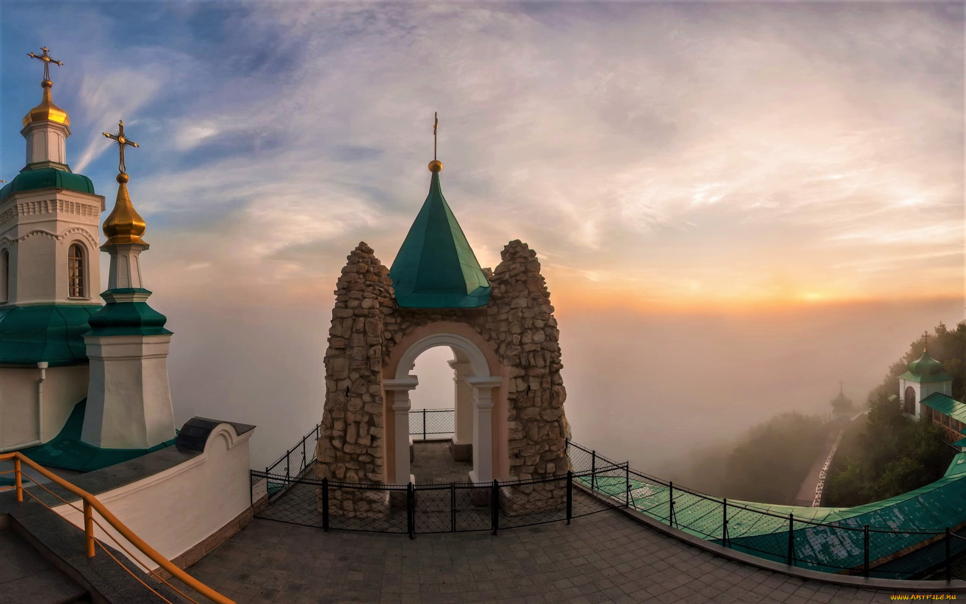 города, -, православные, церкви, , монастыри, церковь, небо, остров, санторини, греция