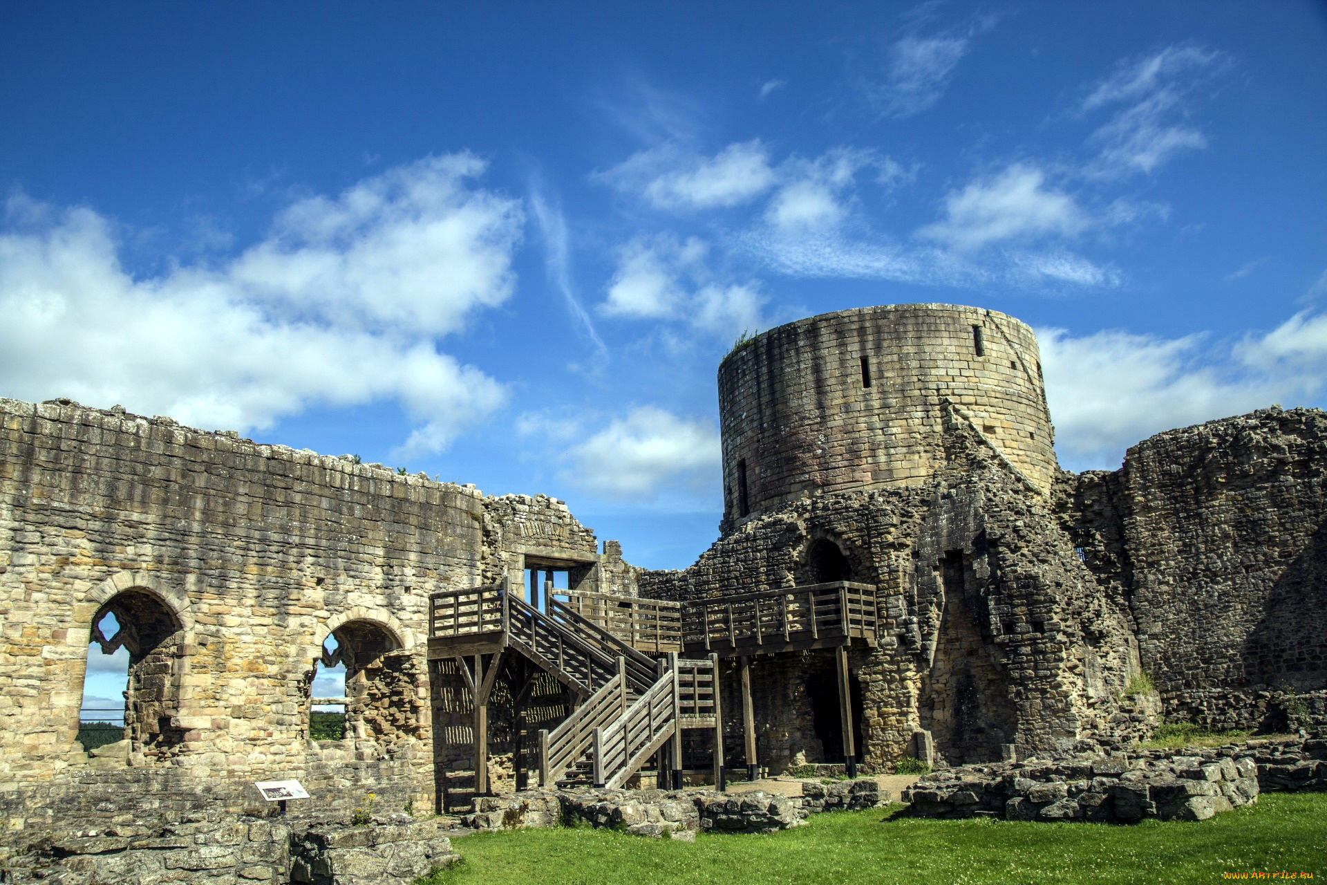 barnard, castle, ruins, in, england, разное, развалины, , руины, , металлолом, barnard, castle, ruins, in, england