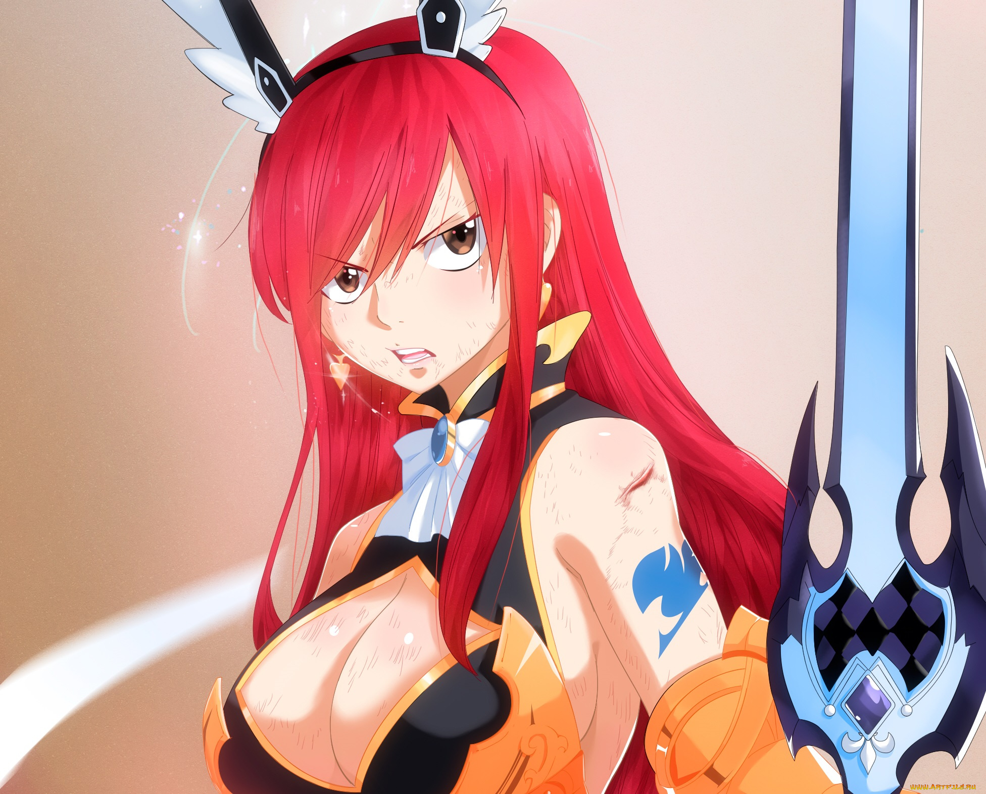 аниме, fairy, tail, хвост, феи