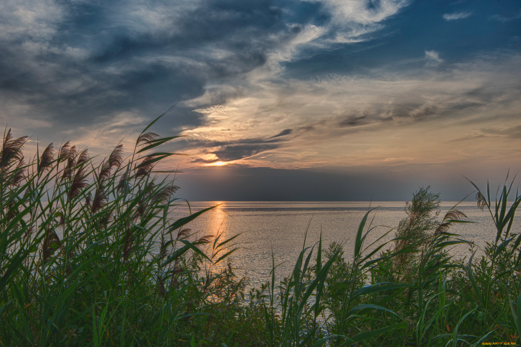 природа, побережье, простор