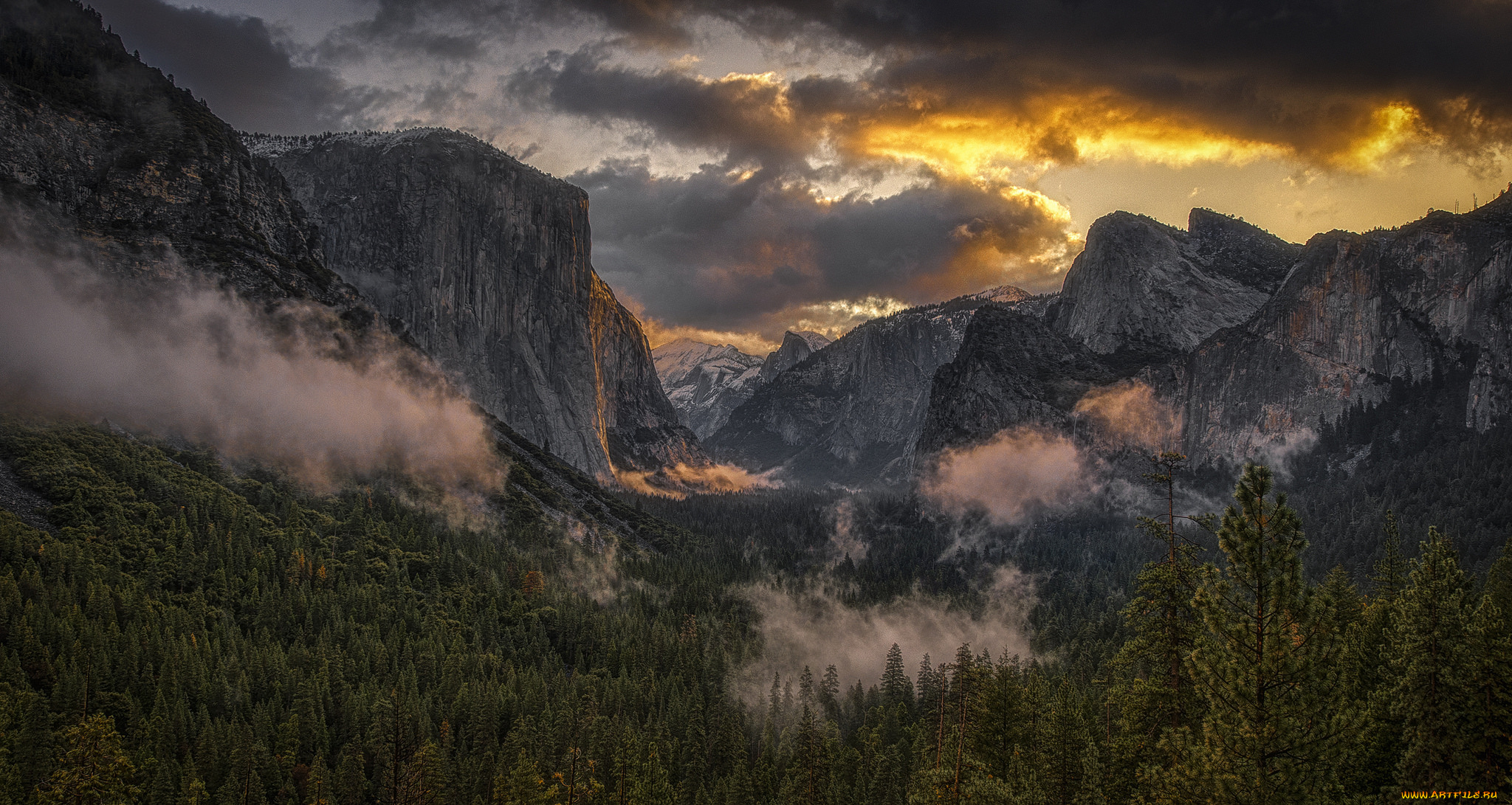 природа, горы, простор