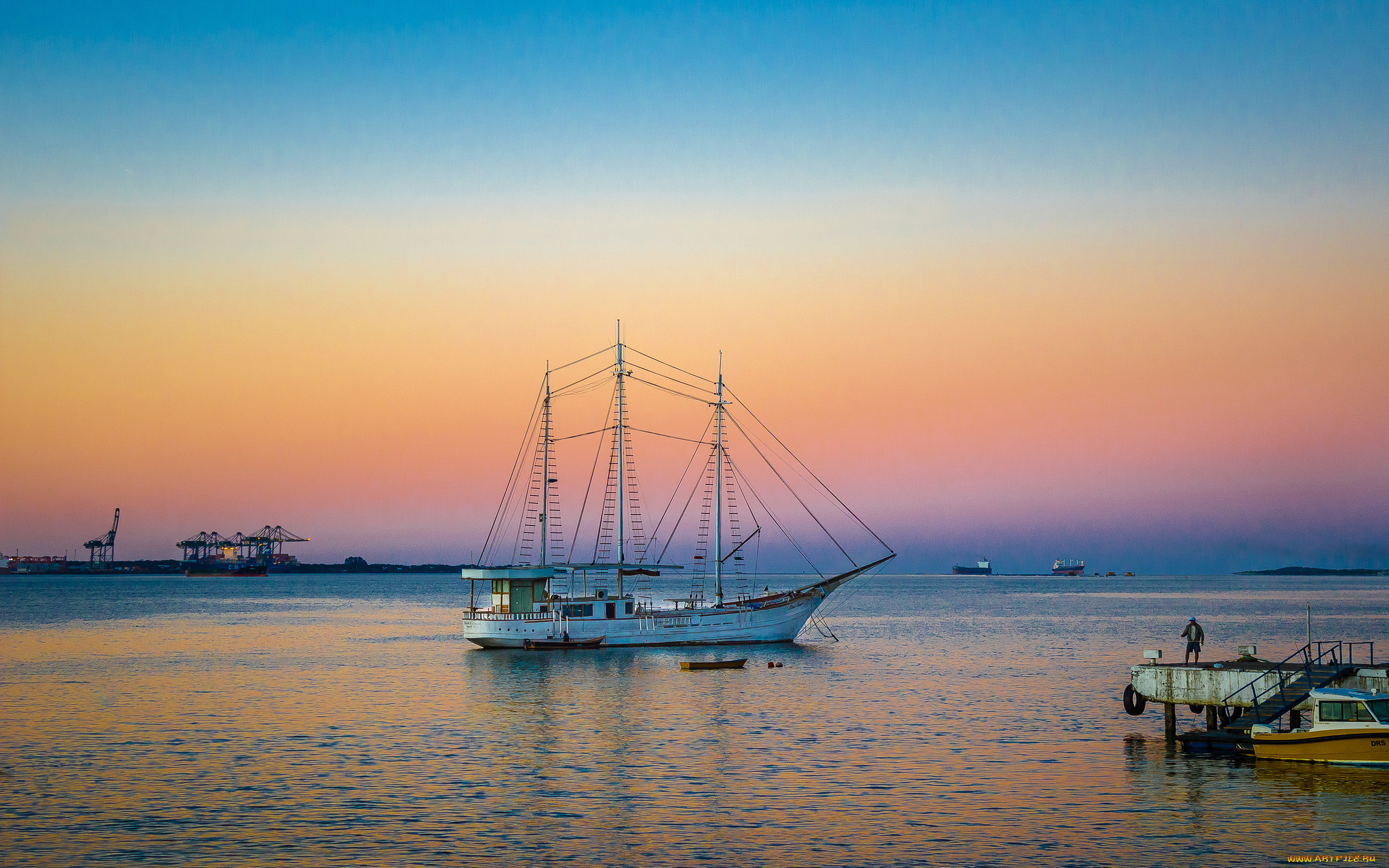 корабли, парусники, мачты, паруса