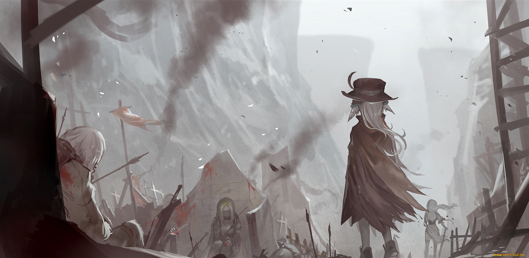 аниме, pixiv, fantasia, девушка