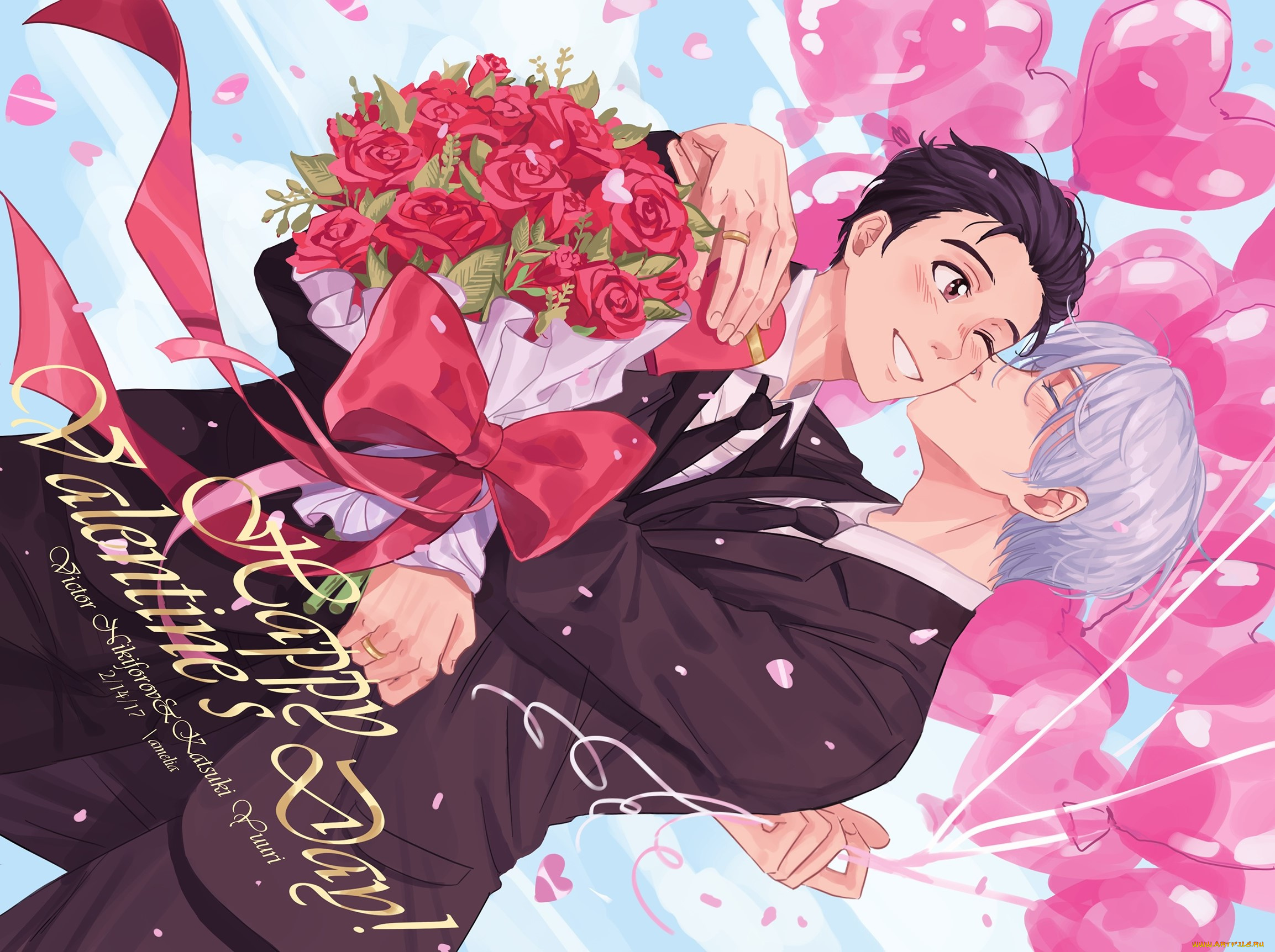 аниме, yuri, on, ice, парни