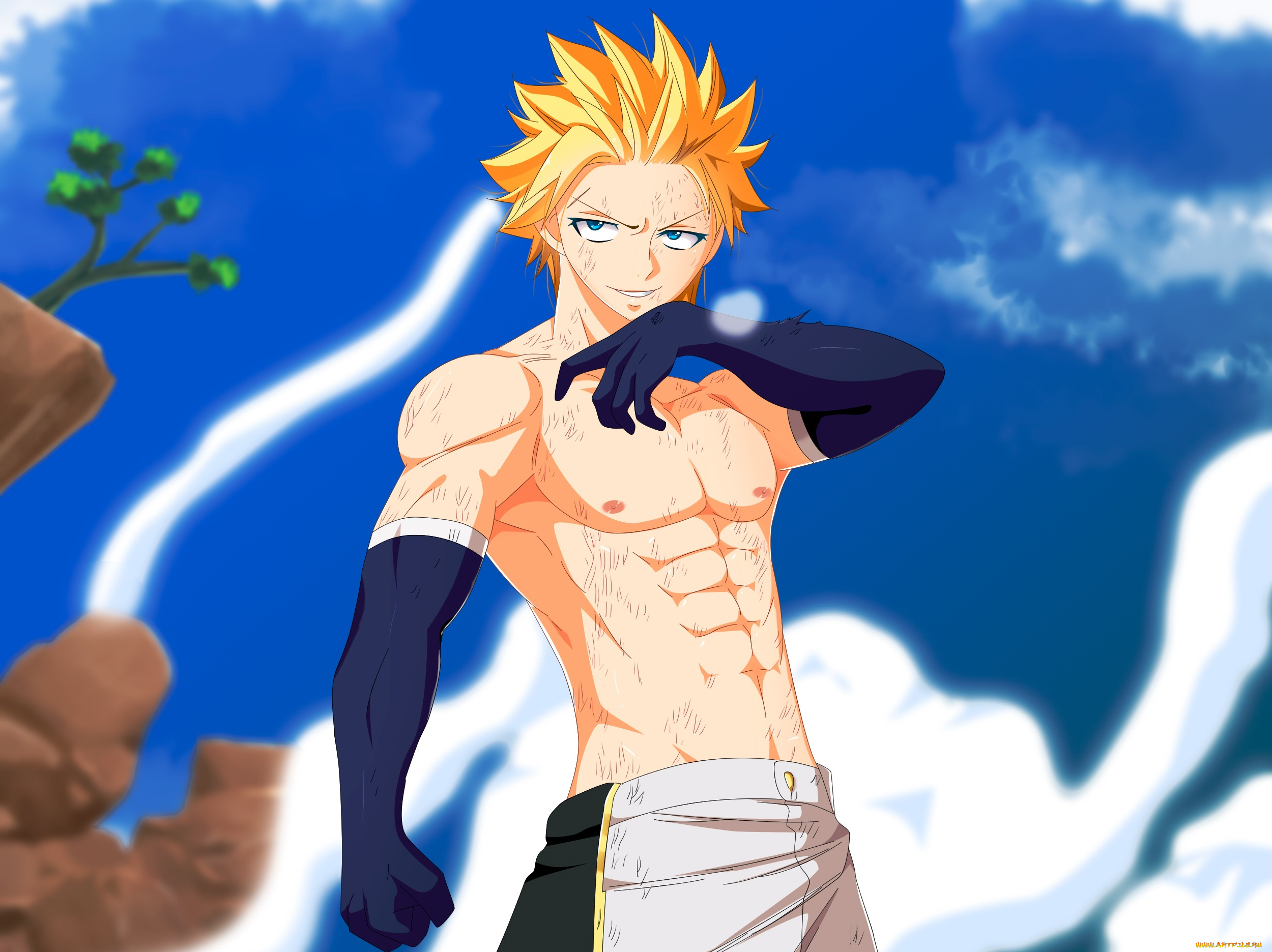 аниме, fairy, tail, хвост, феи