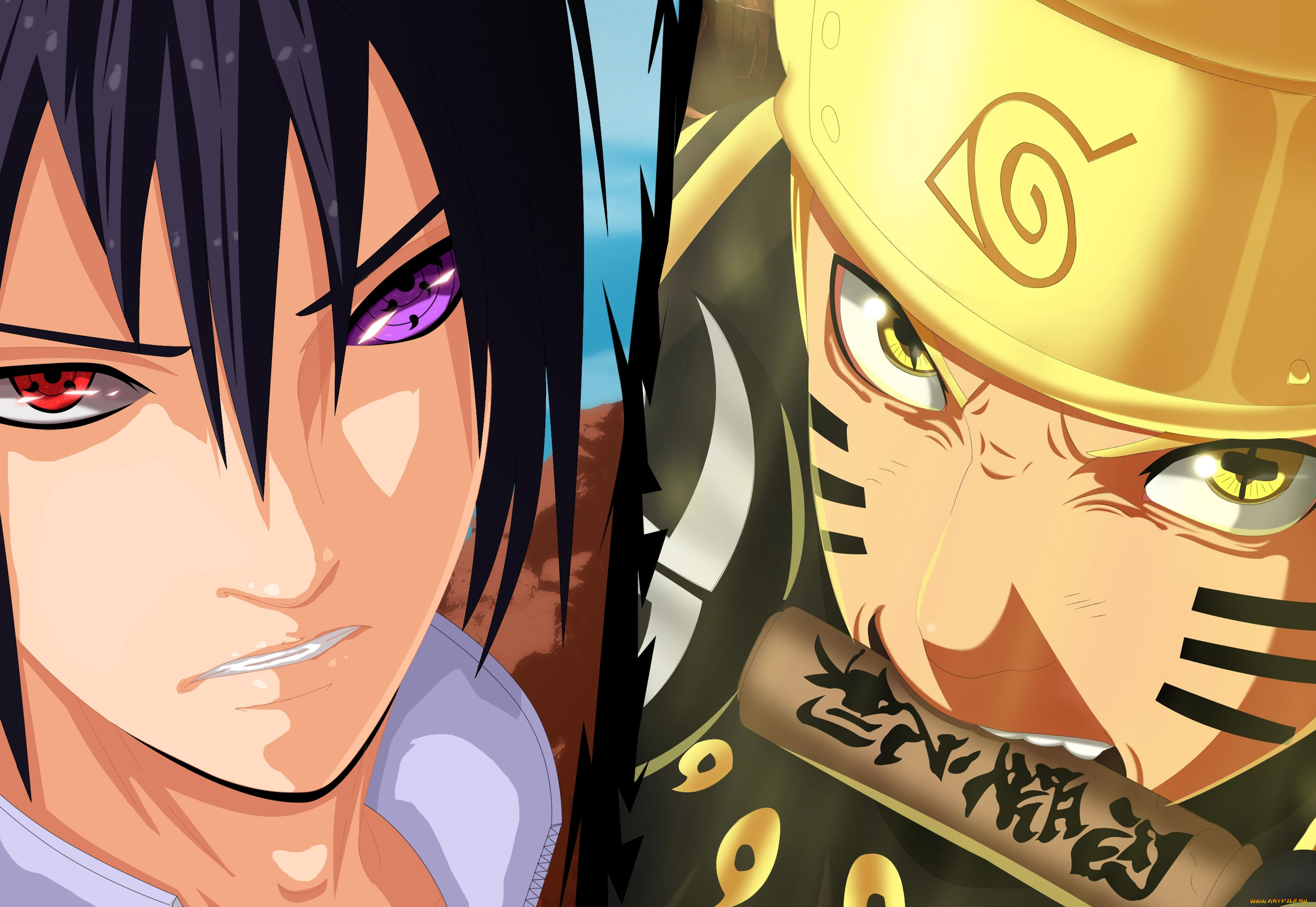 аниме, naruto, саске, наруто