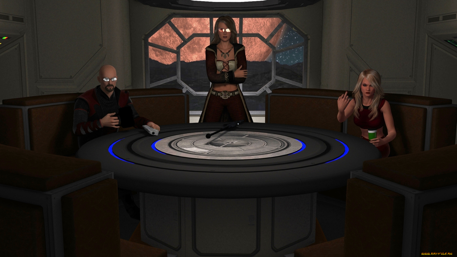 3д, графика, фантазия, , fantasy, фон, взгляд, девушка