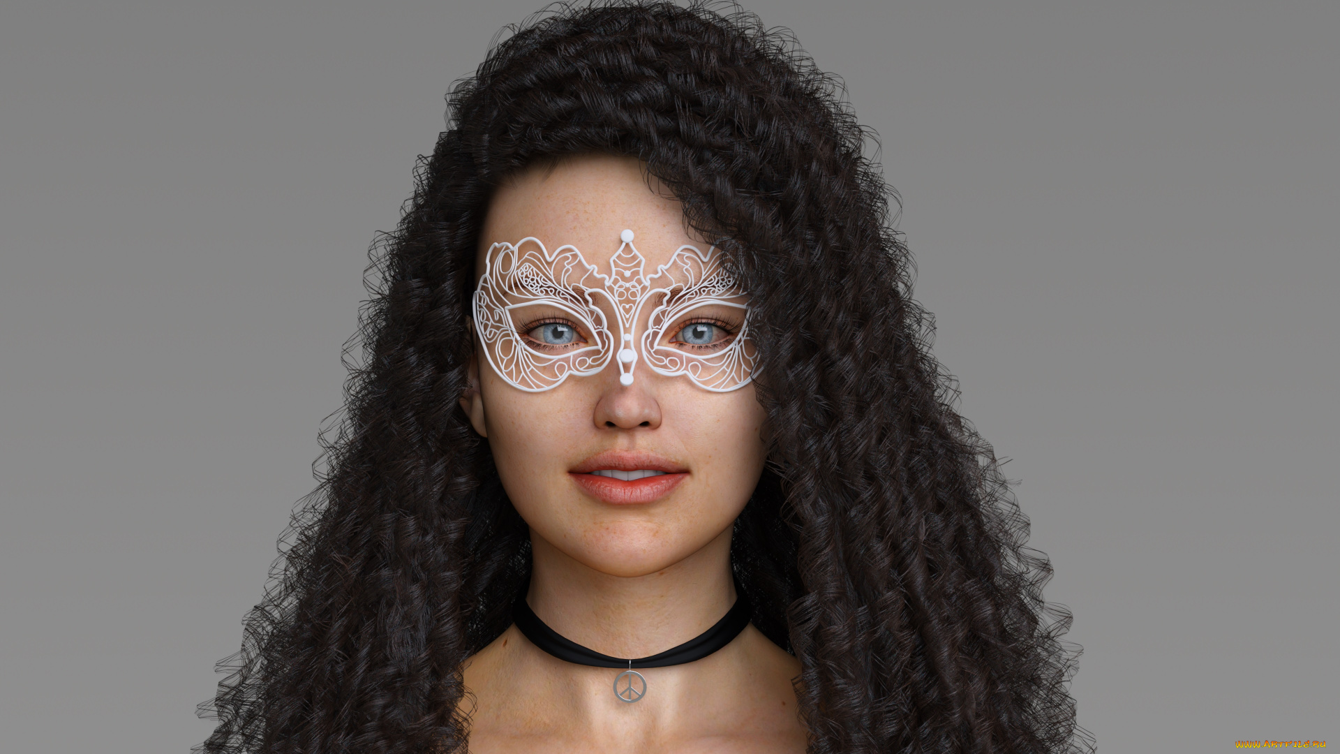 3д, графика, портрет, , portraits, фон, девушка, взгляд