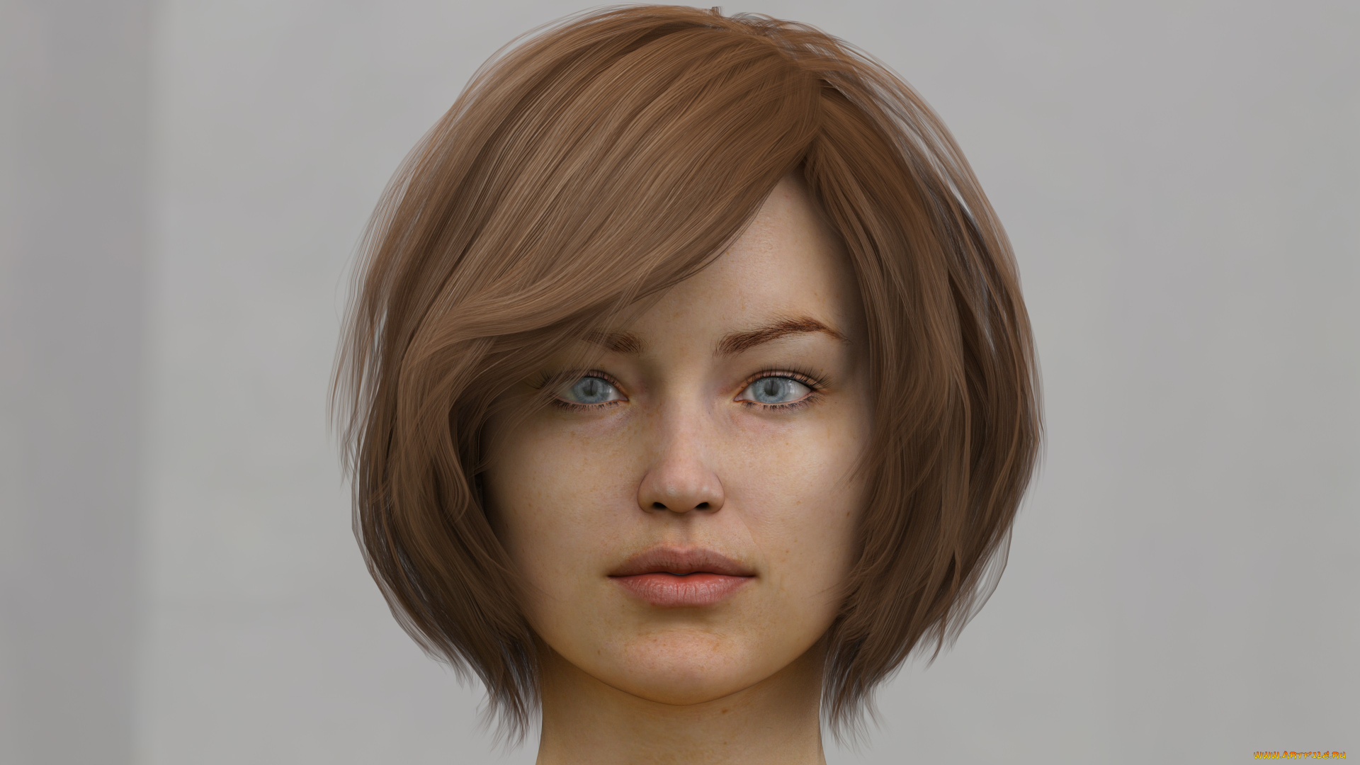 3д, графика, портрет, , portraits, фон, взгляд, девушка