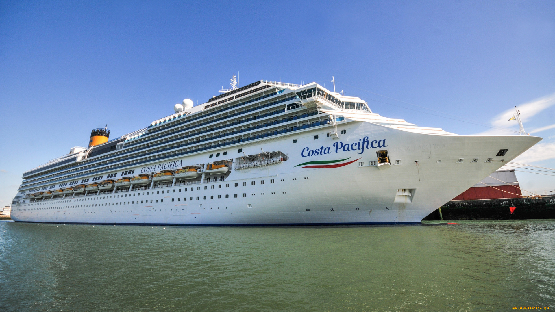 costa, pacifica, корабли, лайнеры, круиз, лайнер