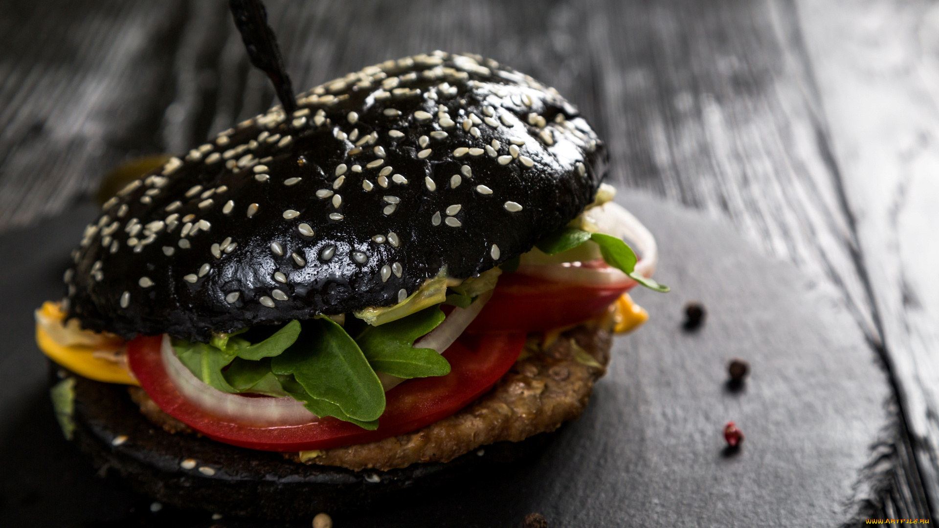 еда, бутерброды, , гамбургеры, , канапе, гамбургер, черный, специи