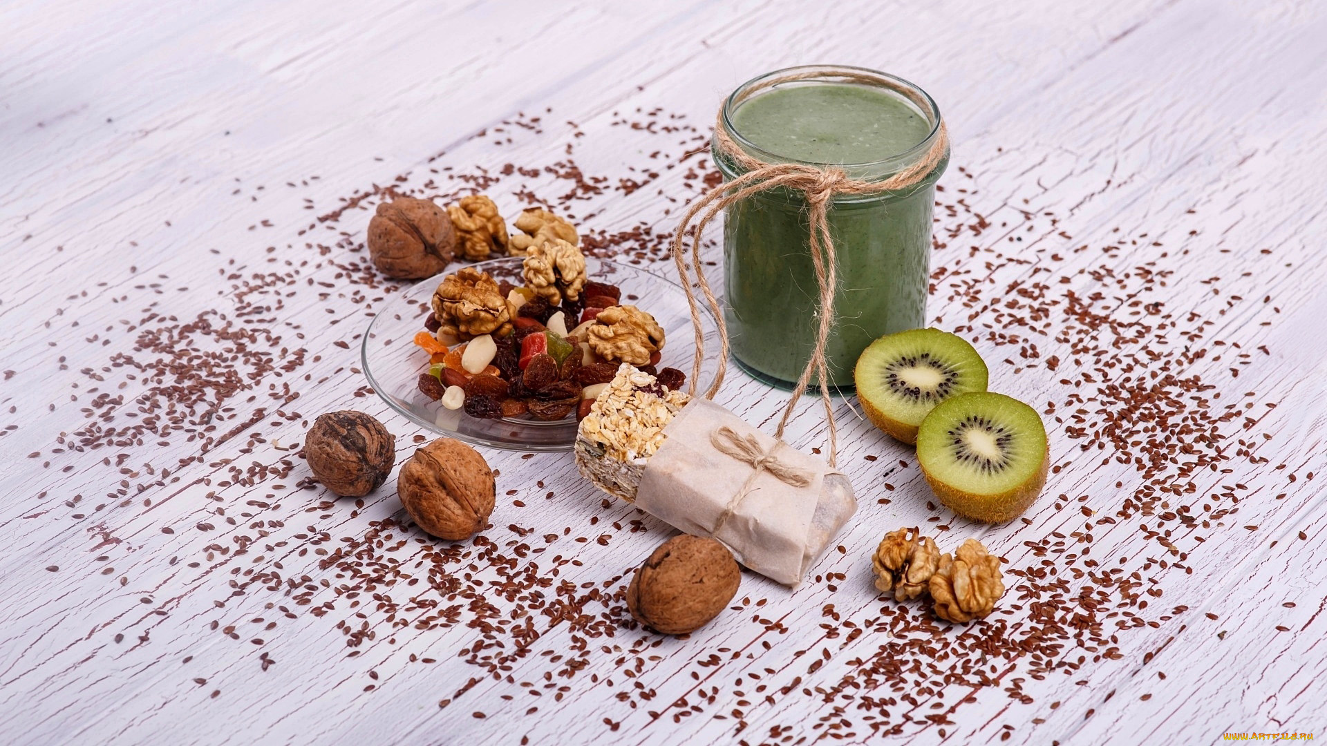 еда, разное, сухофрукты, киви, желе, орехи