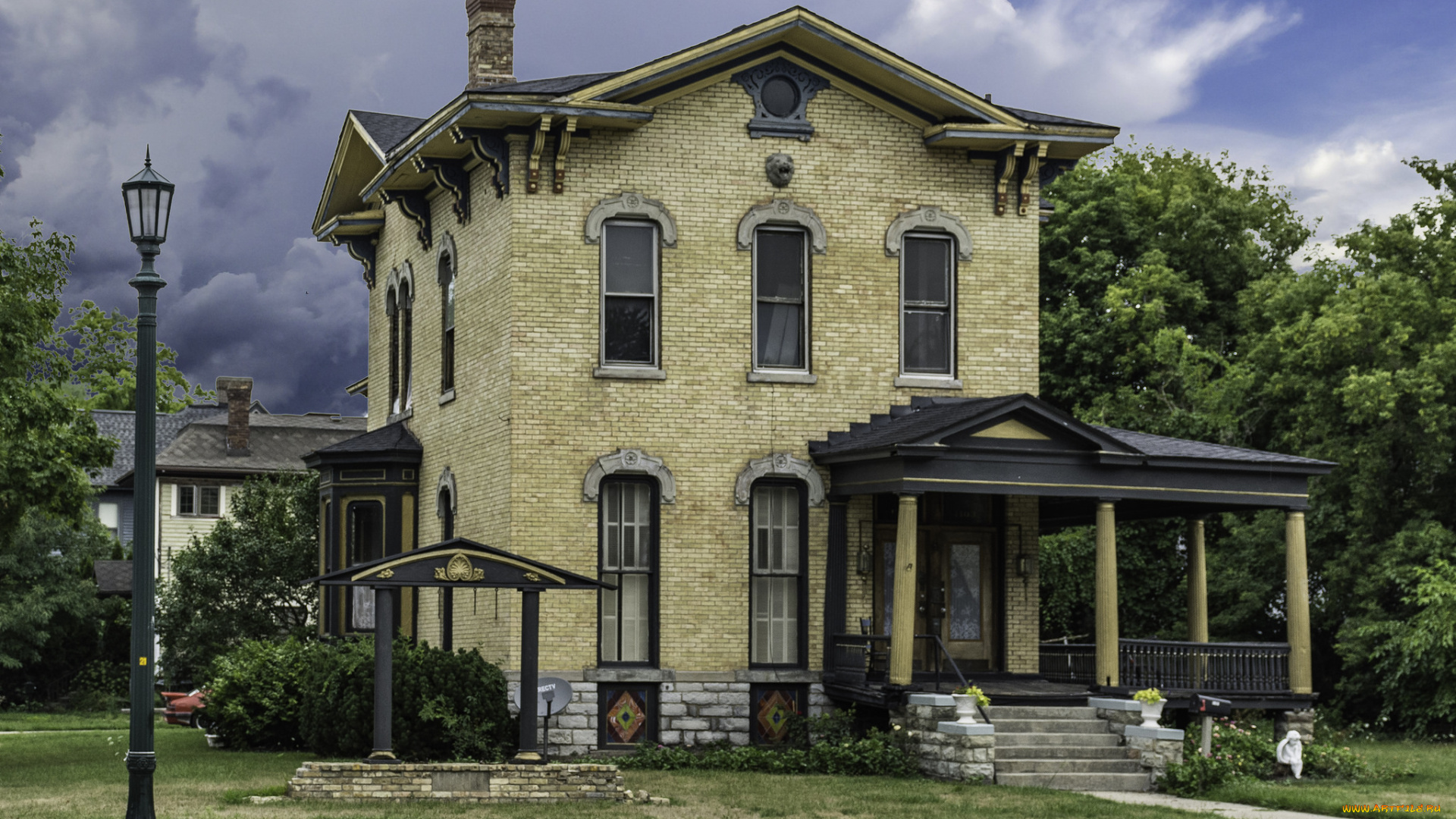 города, -, здания, , дома, простор