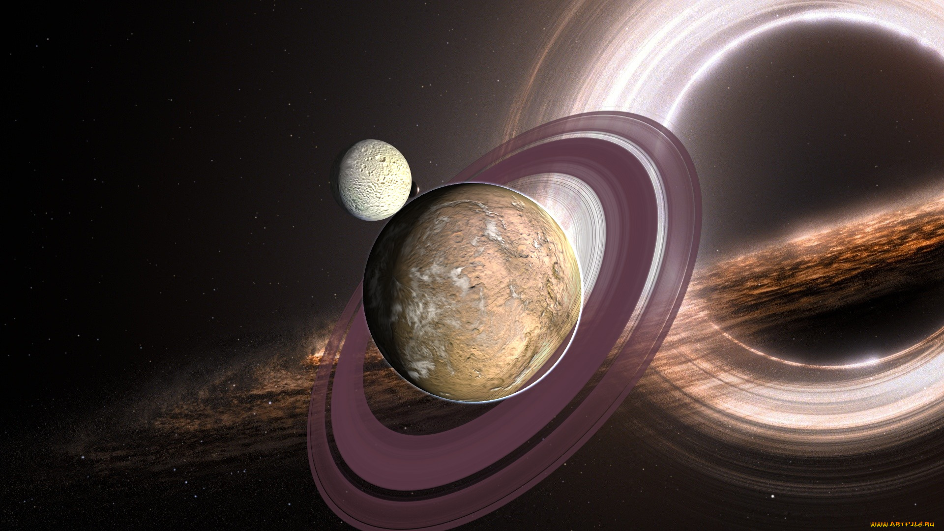 космос, арт, галактики, вселенная, планеты, звезды