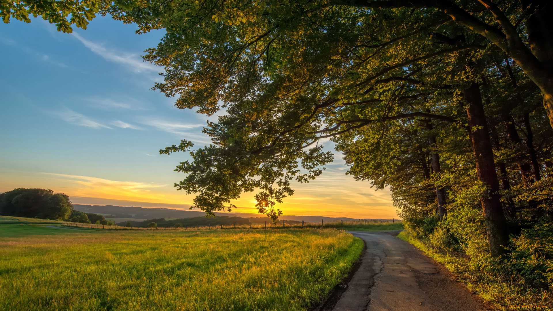 природа, дороги, простор