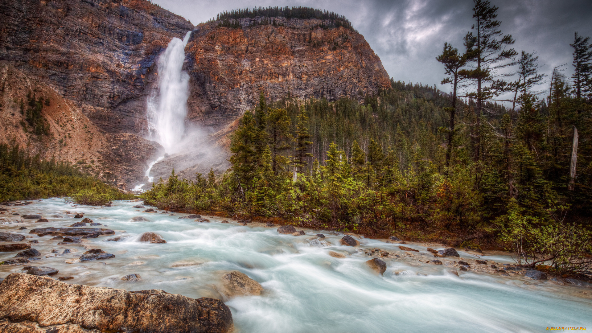 природа, водопады, простор