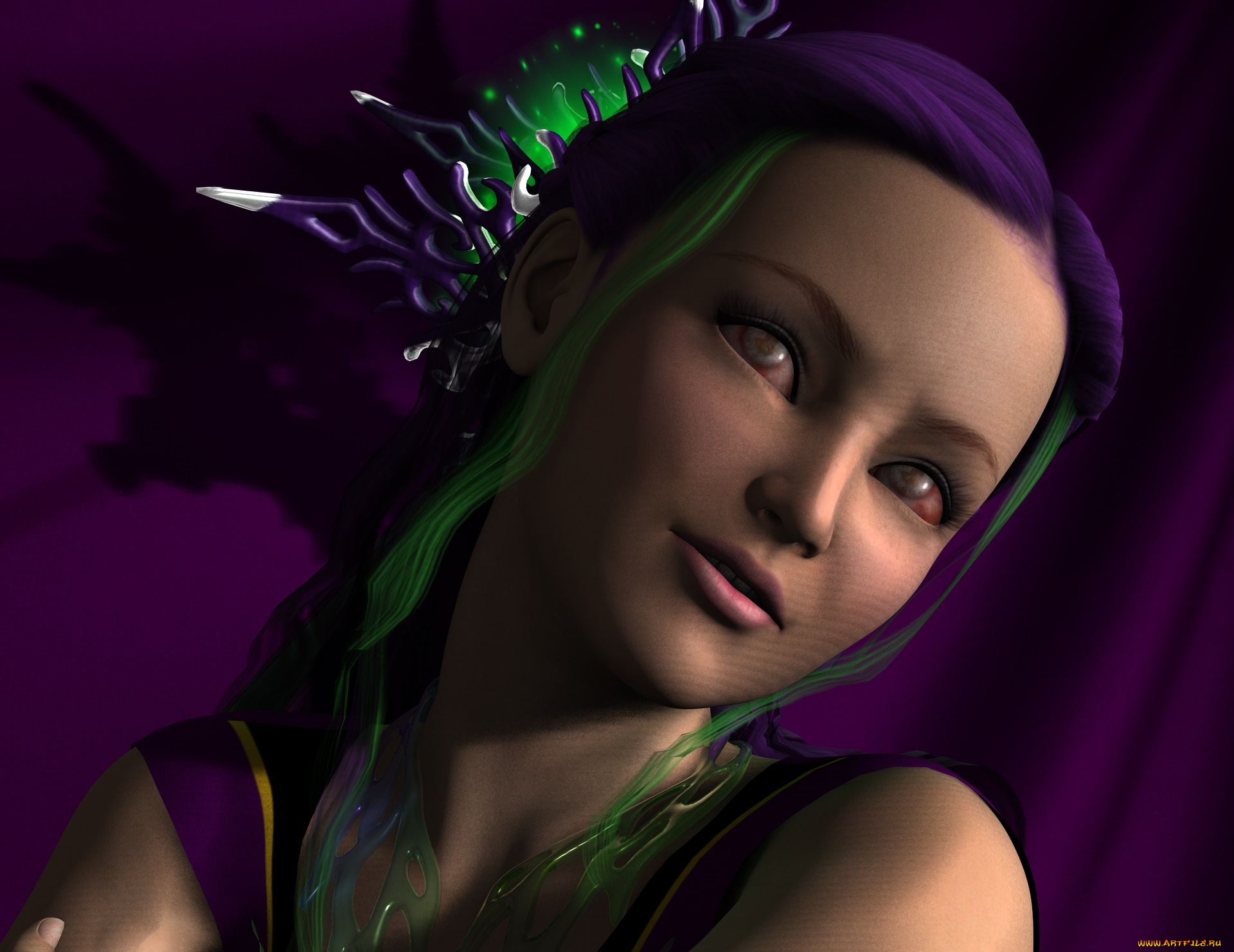 3д, графика, портрет, , portraits, фон, девушка, взгляд