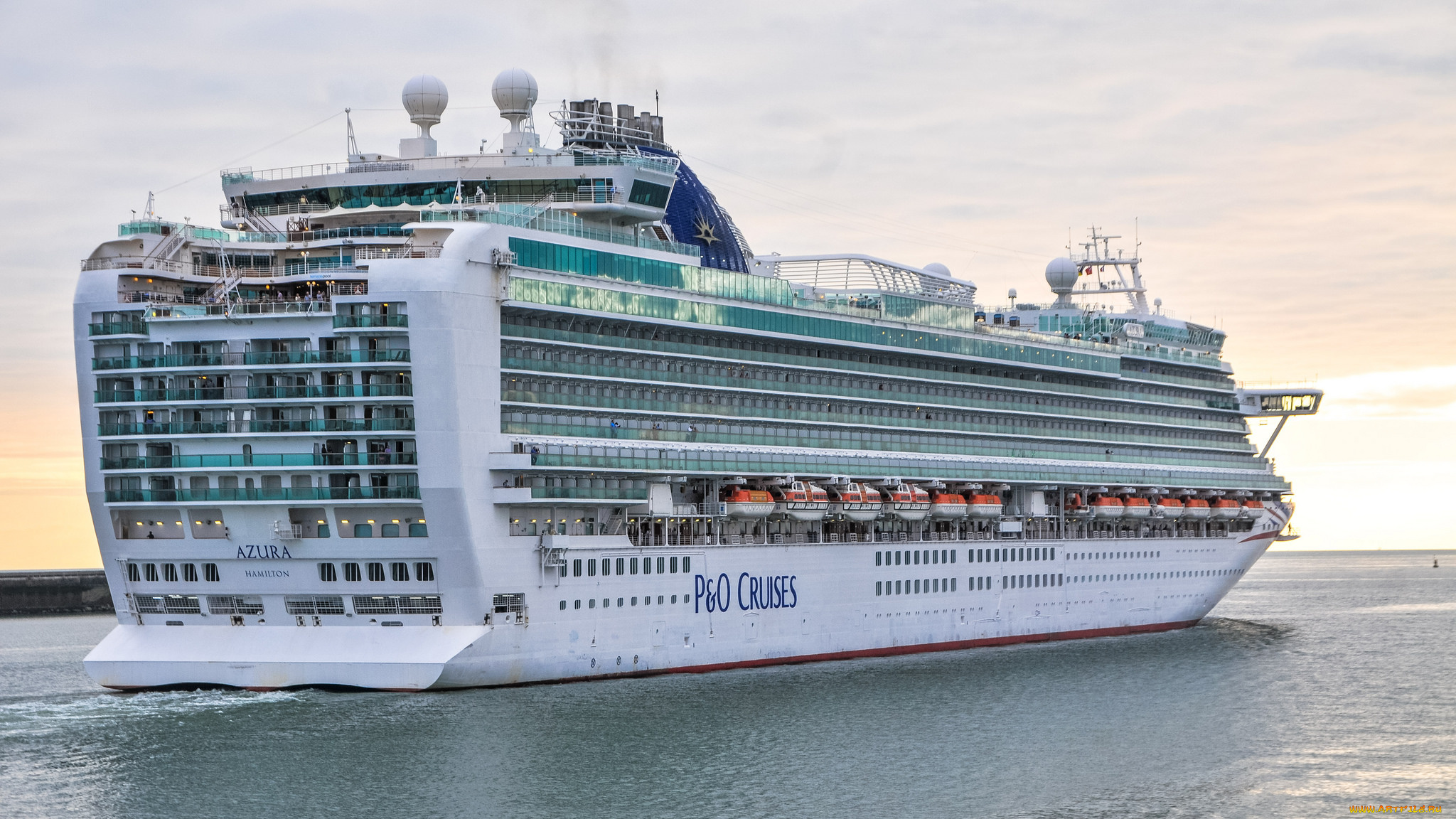azura, корабли, лайнеры, круиз, лайнер