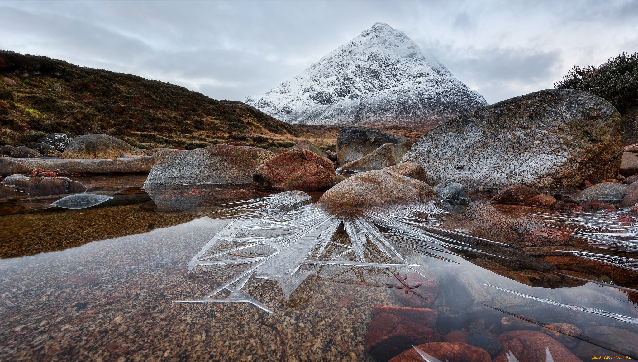 природа, горы, glen, etive, scotland, шотландия