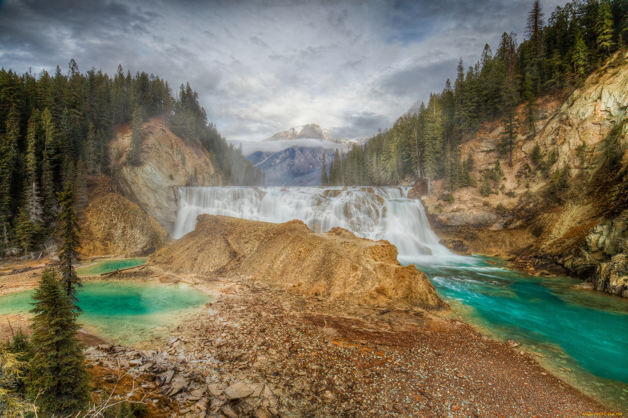 природа, водопады, простор