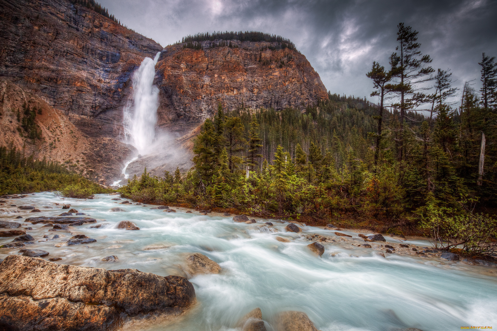 природа, водопады, простор