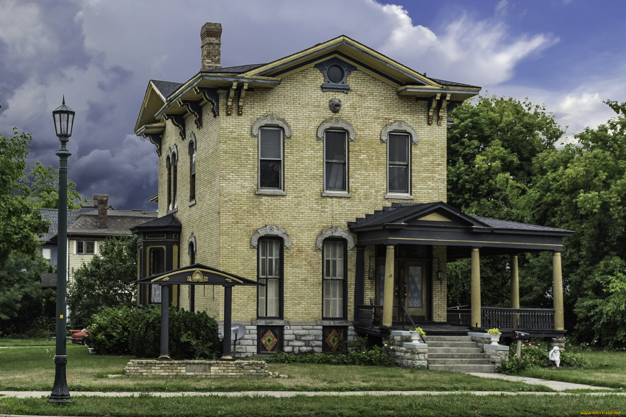 города, -, здания, , дома, простор