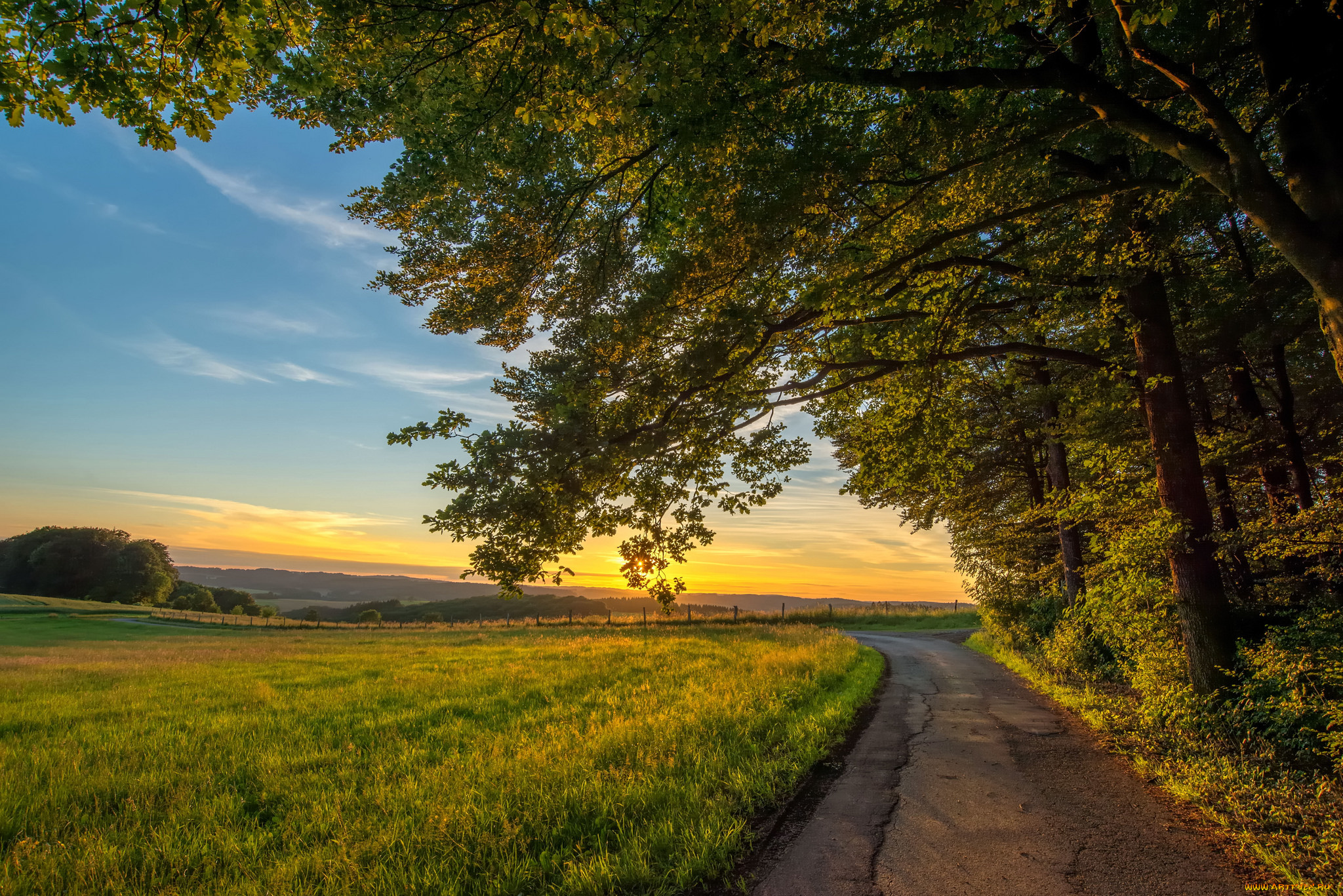 природа, дороги, простор