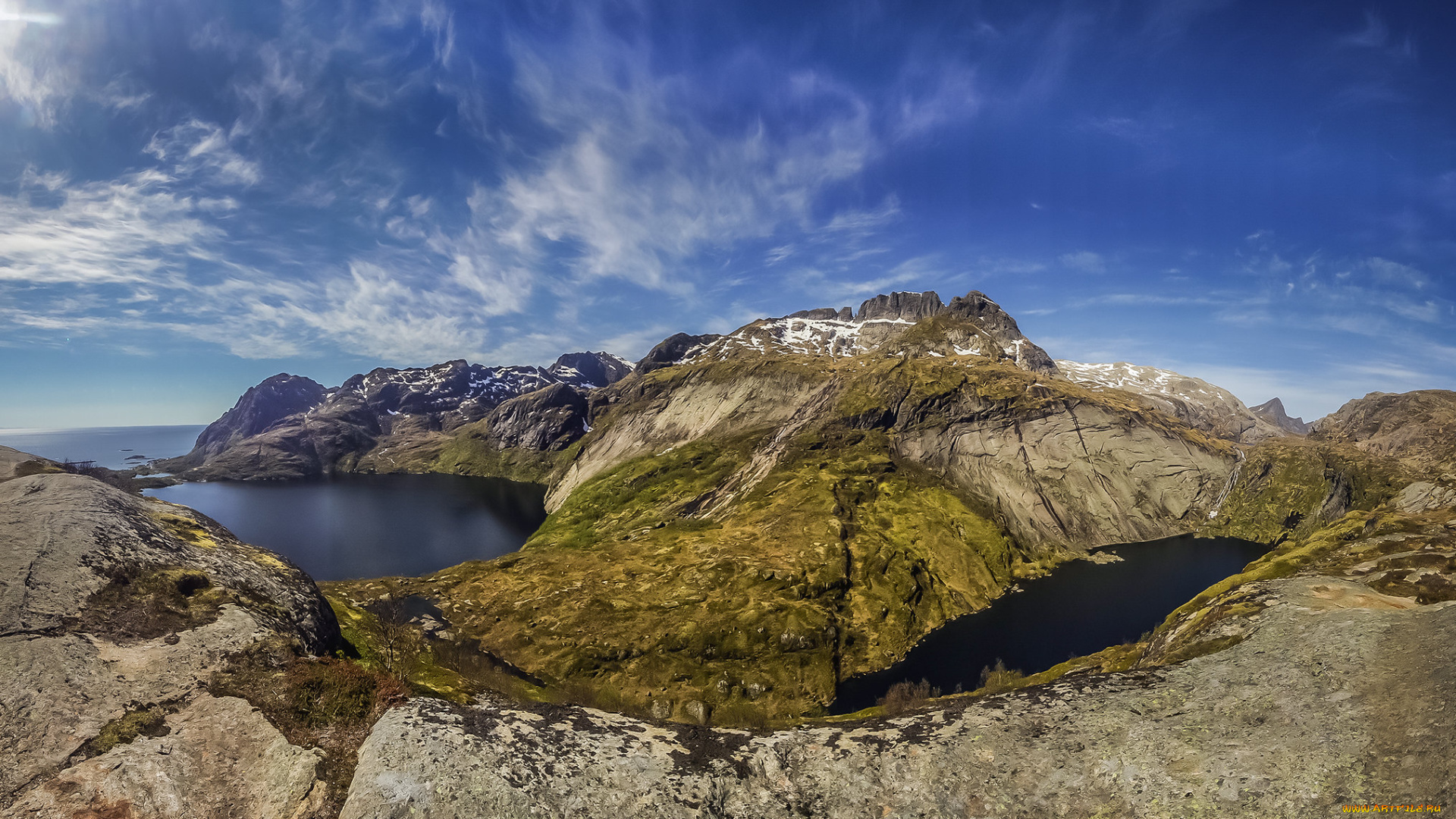 природа, побережье, простор