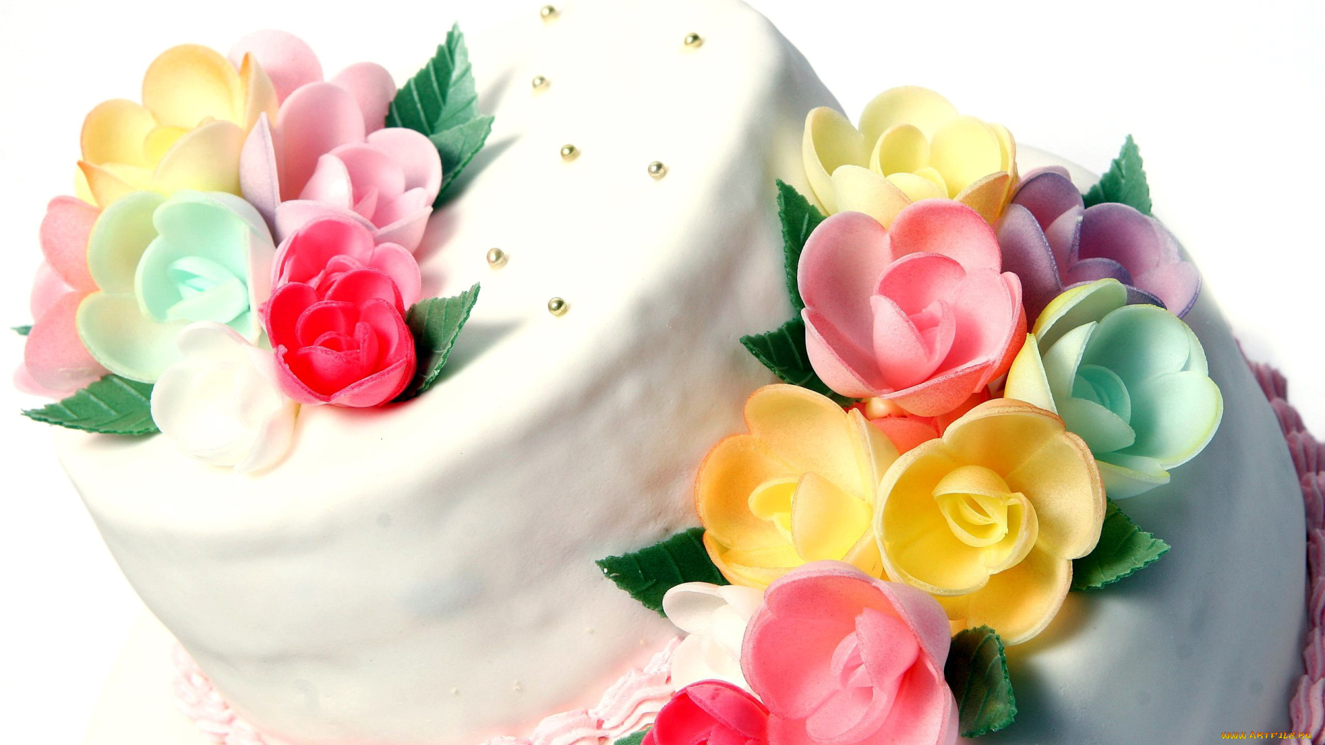 еда, торты, свадебный, торт