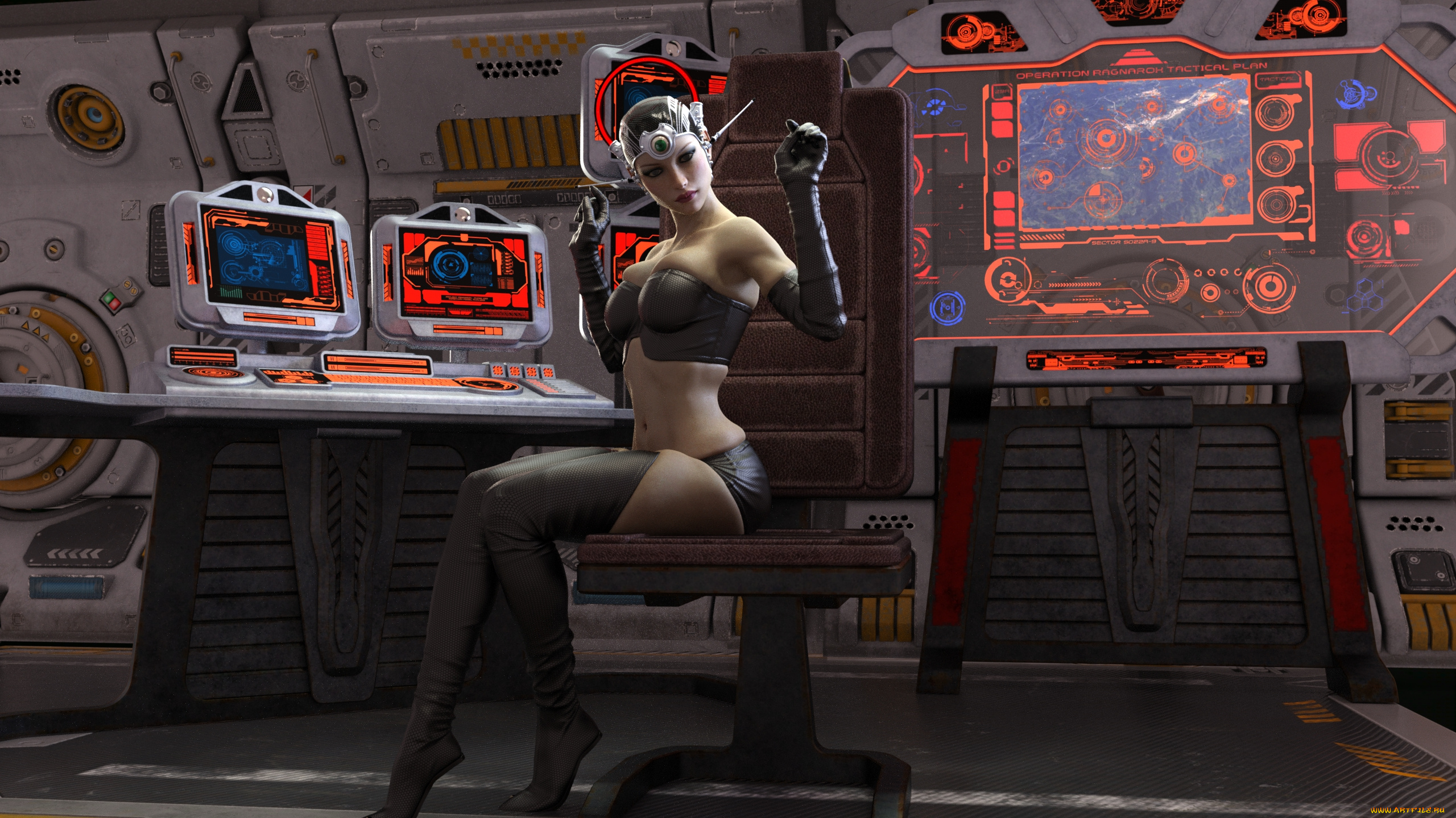 3д, графика, фантазия, , fantasy, девушка, фон, взгляд