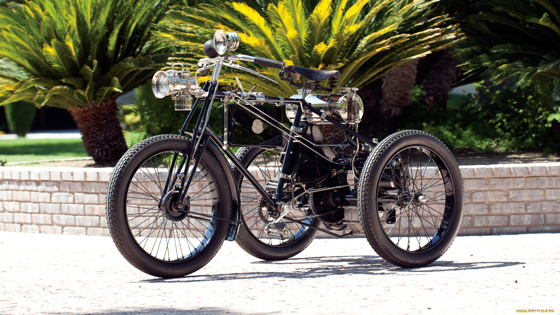 мотоциклы, трёхколёсные, мотоциклы, de-dion